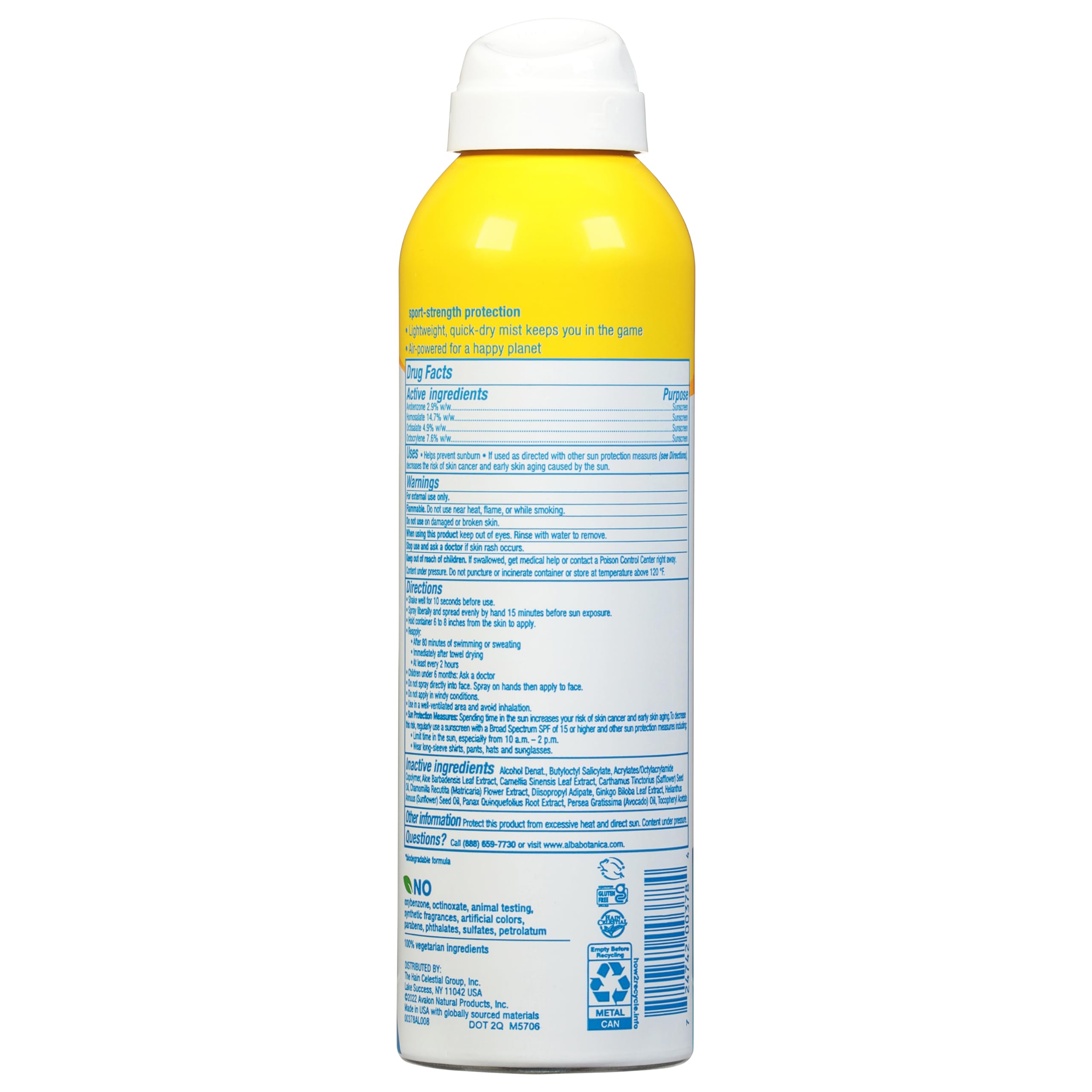 Foto 3 pulgar | Protector Solar En Aerosol Alba Botanica Sport Spf 50 150 Ml - Venta Internacional.
