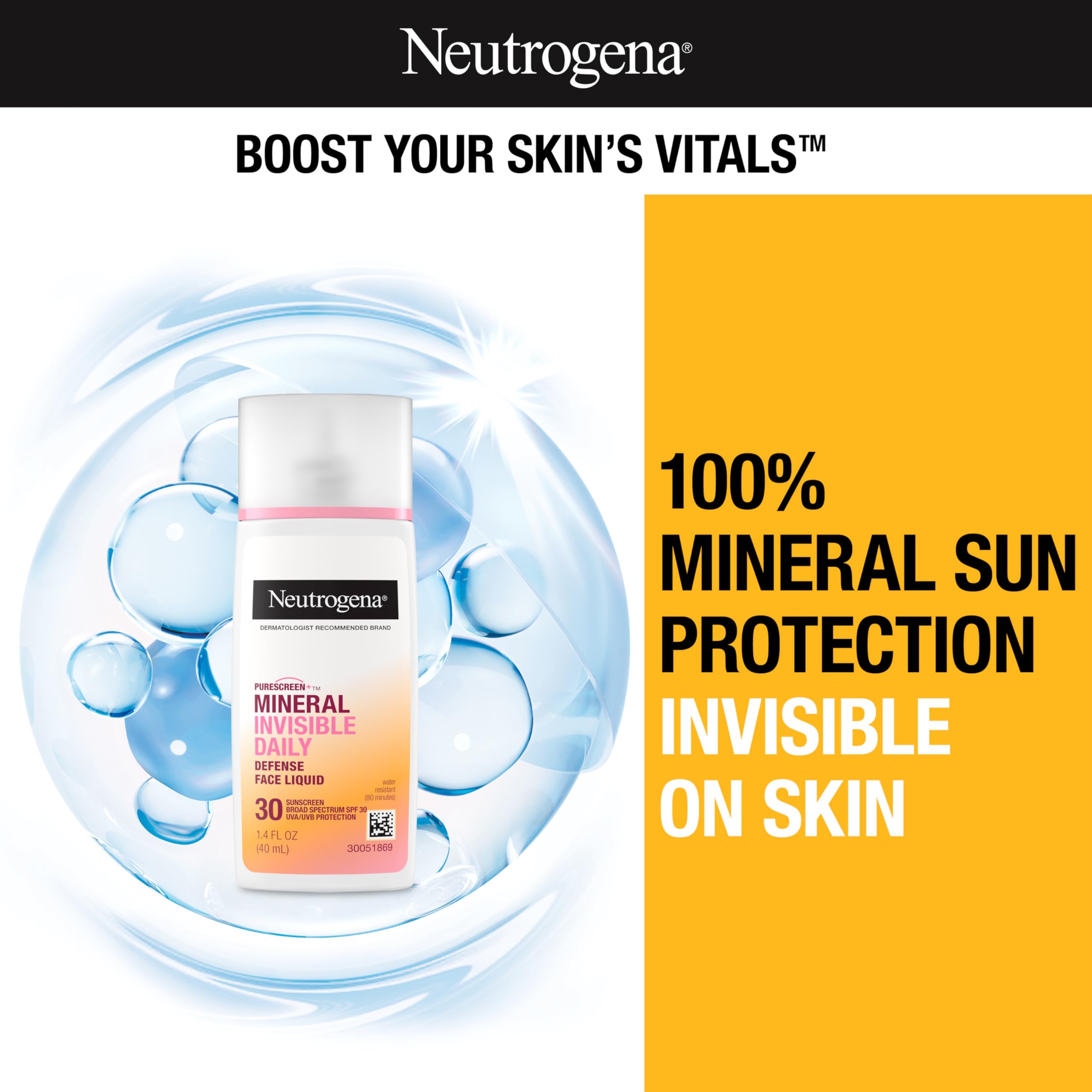 Foto 2 | Protector Solar Neutrogena Purescreen+ Invisible Daily Spf 30 41 Ml - Venta Internacional.