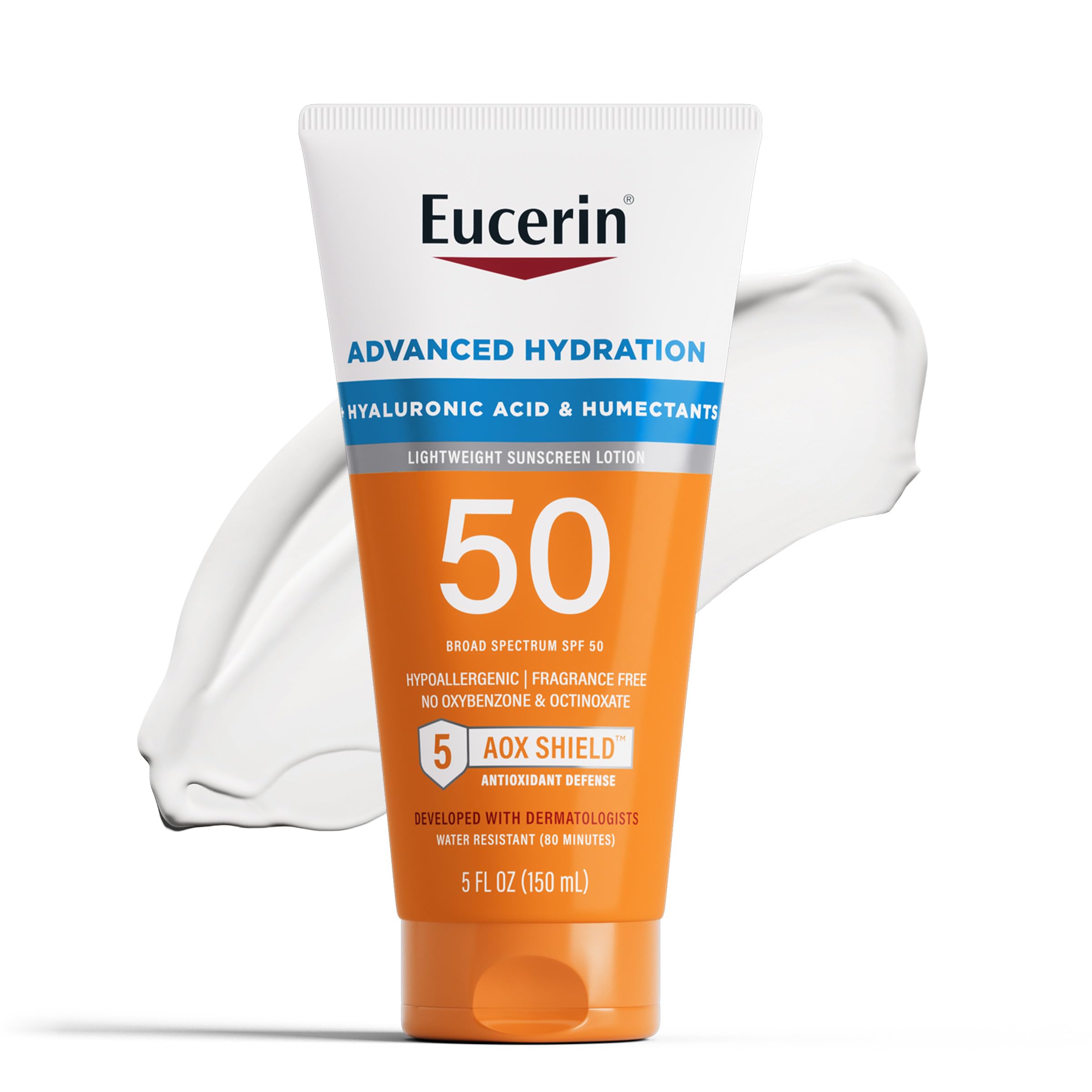 Foto 1 | Loción De Protección Solar Eucerin Sun Advanced Hydration Spf 50 150 Ml - Venta Internacional.