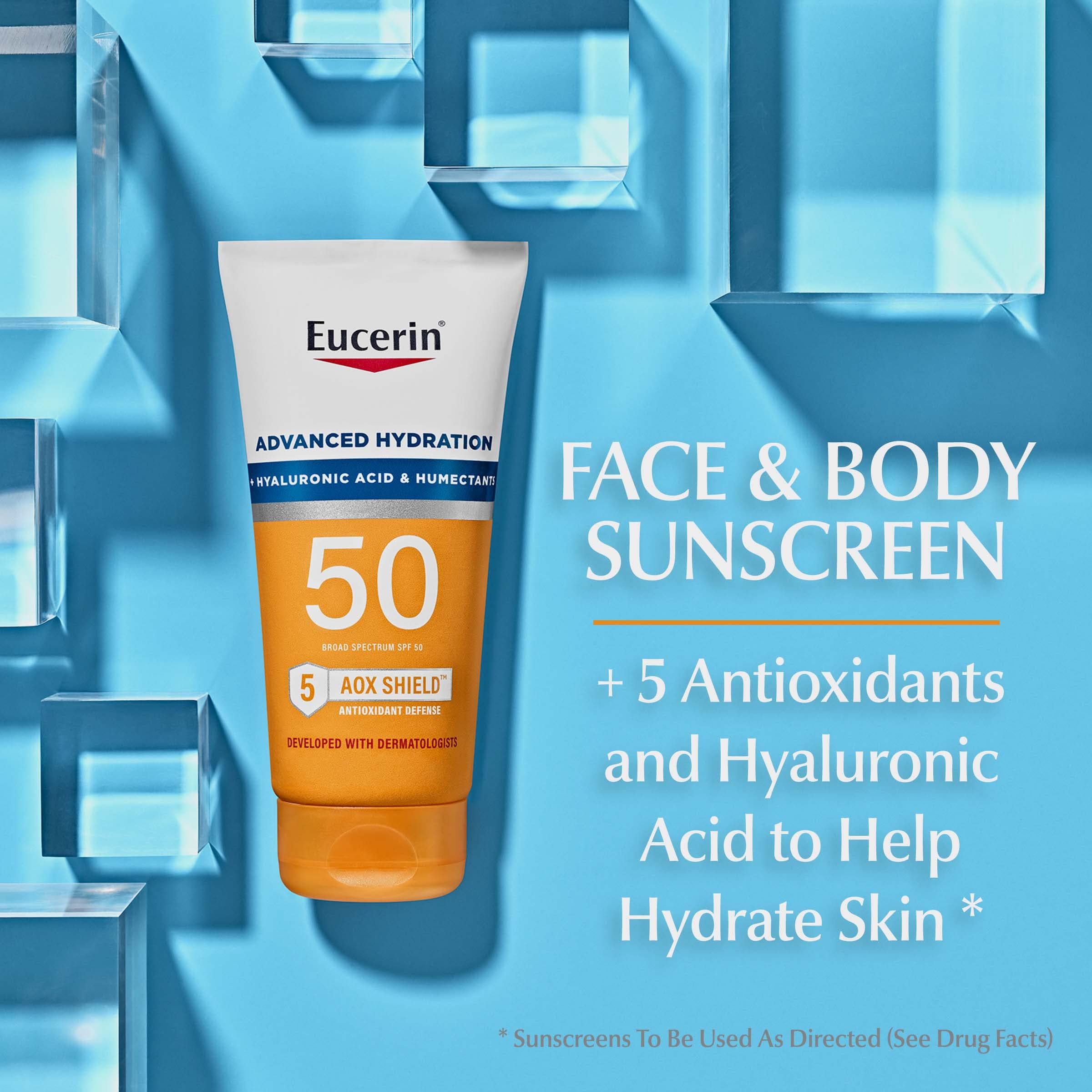 Foto 3 pulgar | Loción De Protección Solar Eucerin Sun Advanced Hydration Spf 50 150 Ml - Venta Internacional.