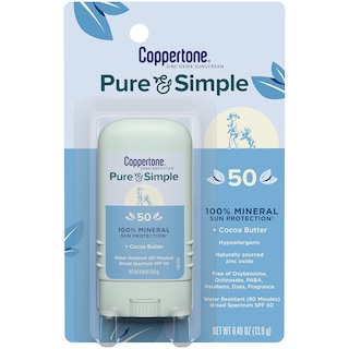 Foto 1 | Protector Solar En Barra Coppertone Pure And Simple Spf 50 14 Ml - Venta Internacional.