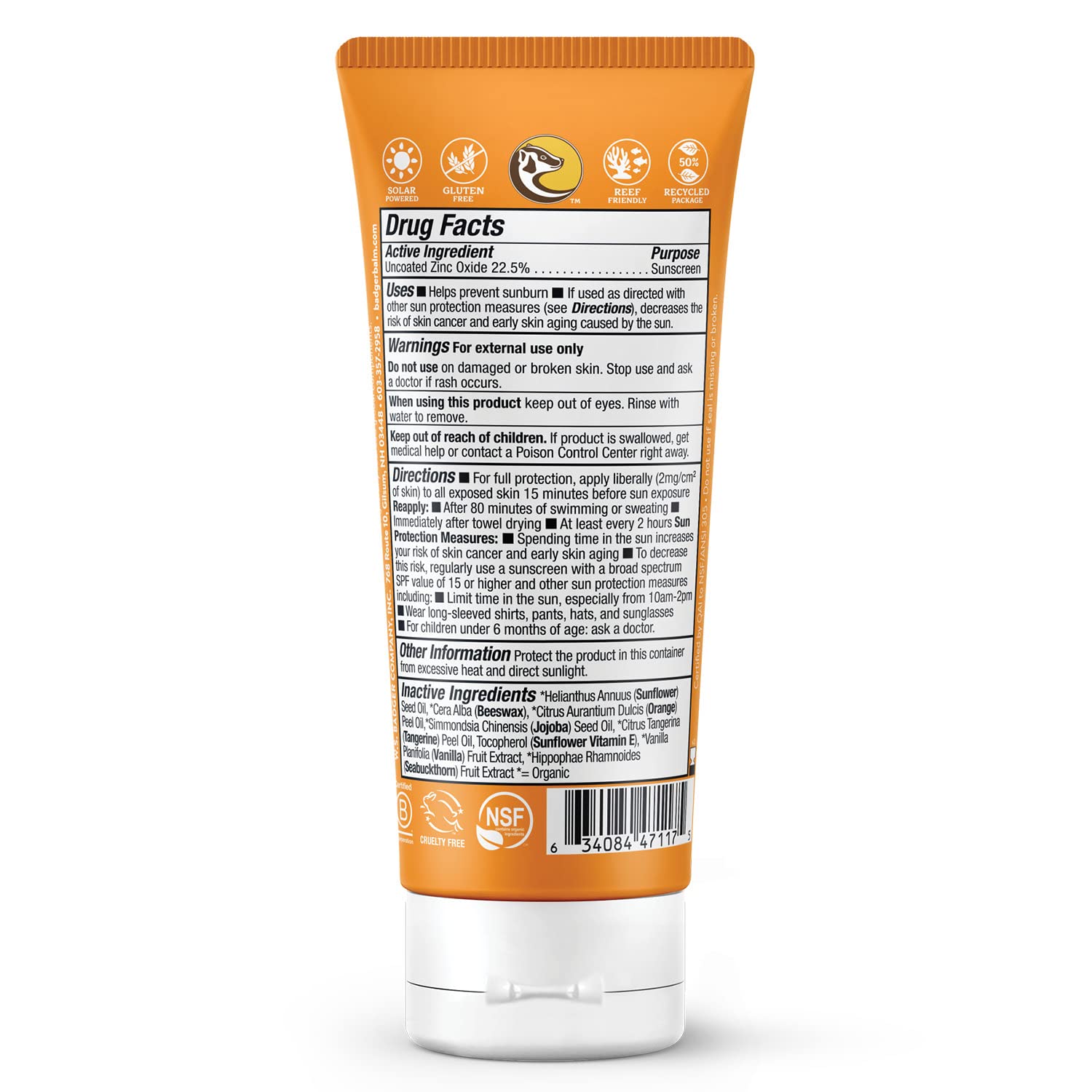 Foto 3 pulgar | Crema De Protección Solar Badger Kids Spf 40 Organic 85 Ml - Venta Internacional.