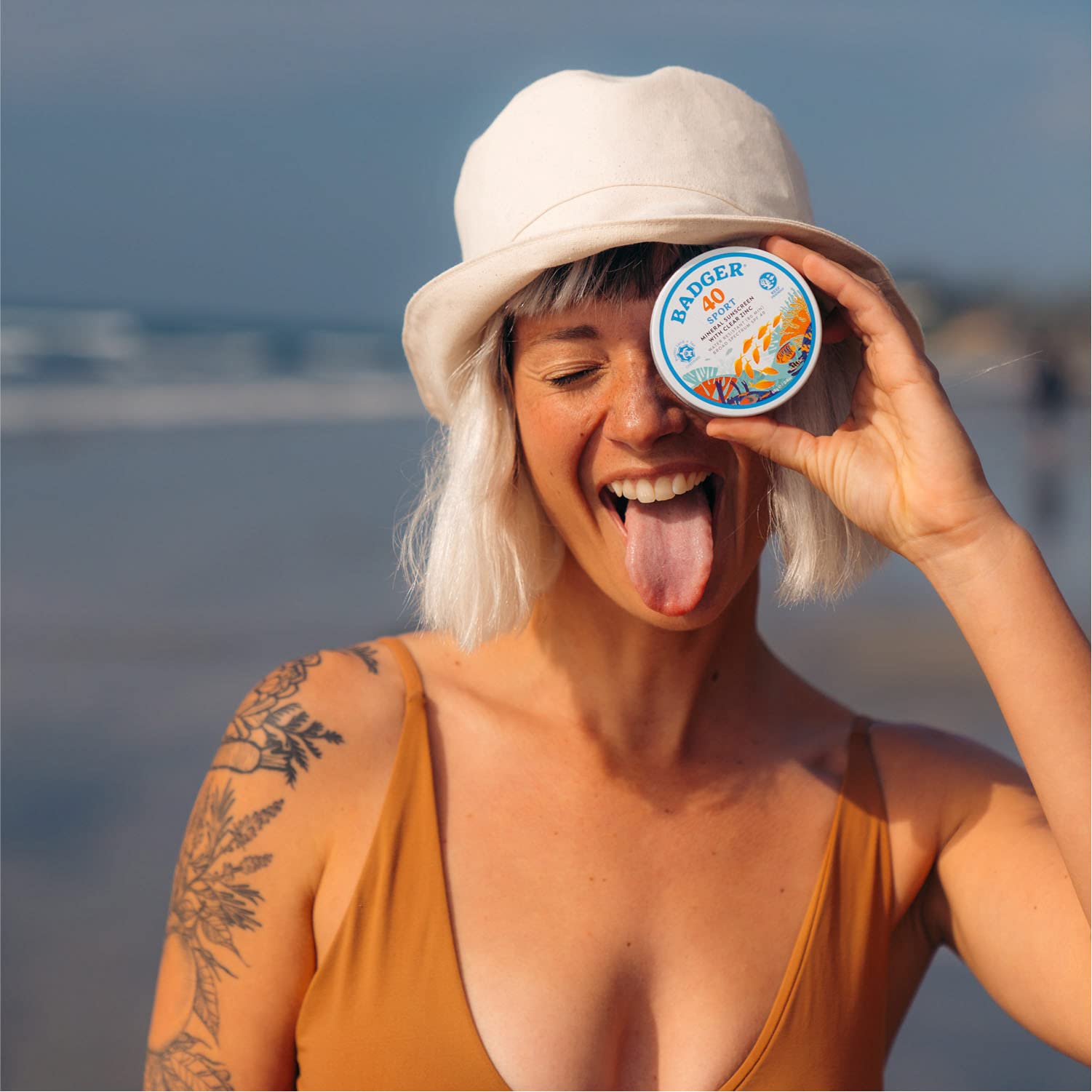 Foto 7 pulgar | Protector Solar Badger Coral Reef Safe, Spf 40, 70 Ml, Lata, Tamaño Viaje - Venta Internacional.