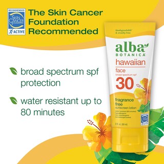 Foto 2 | Protector Solar Alba Botanica Hawaiian Face Spf 30 90 Ml - Venta Internacional.