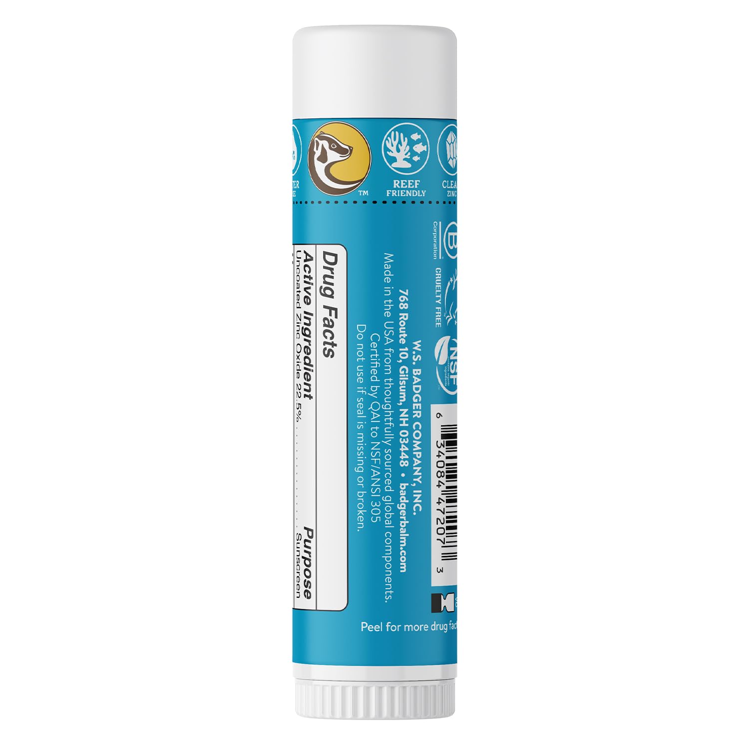 Foto 3 pulgar | Protector Solar en Barra Badger Face SPF 35 de 18 g 97% Orgánico - Venta Internacional