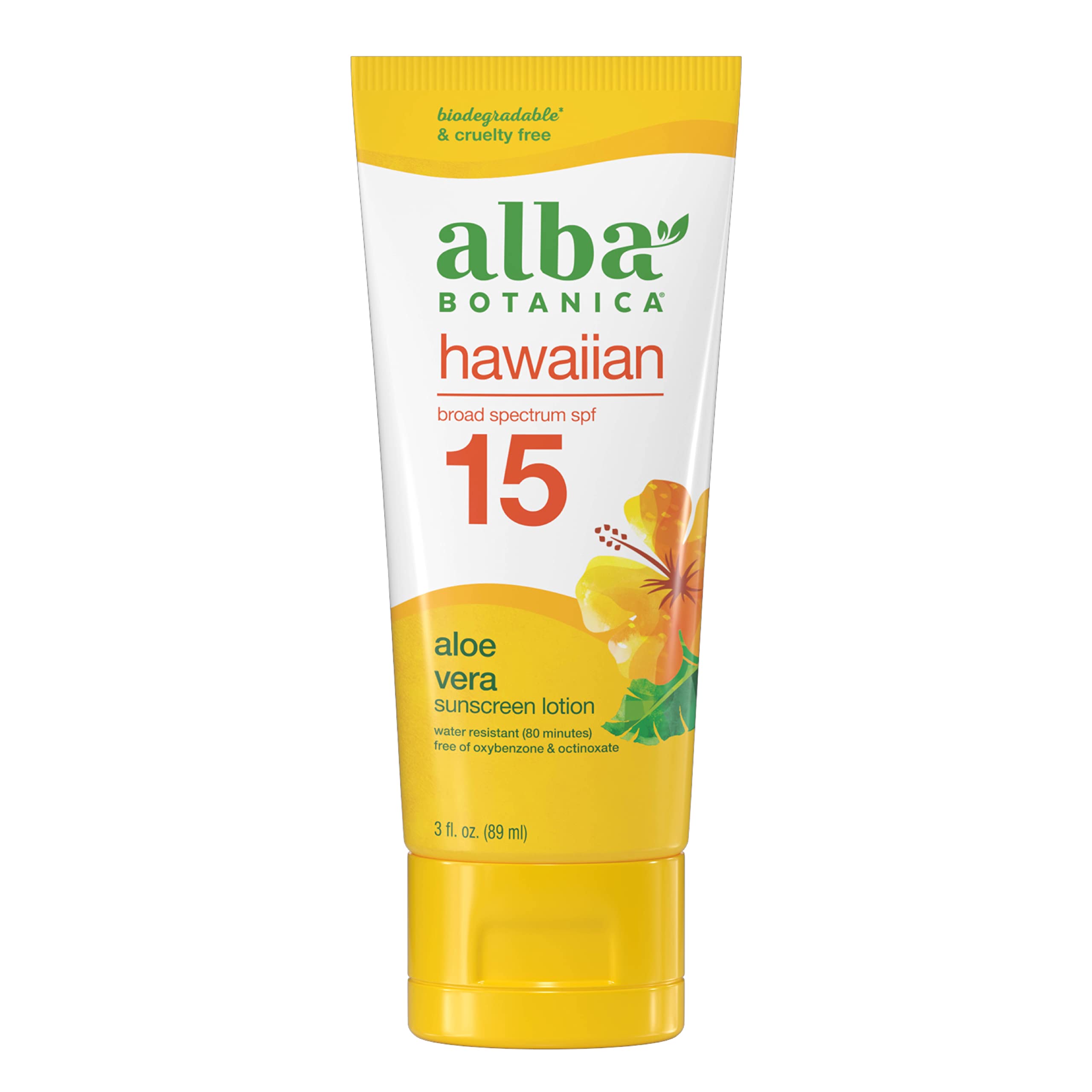 Foto 1 | Protector Solar Alba Botanica, Aloe Vera Hawaiano, Spf 15, 90 Ml - Venta Internacional.