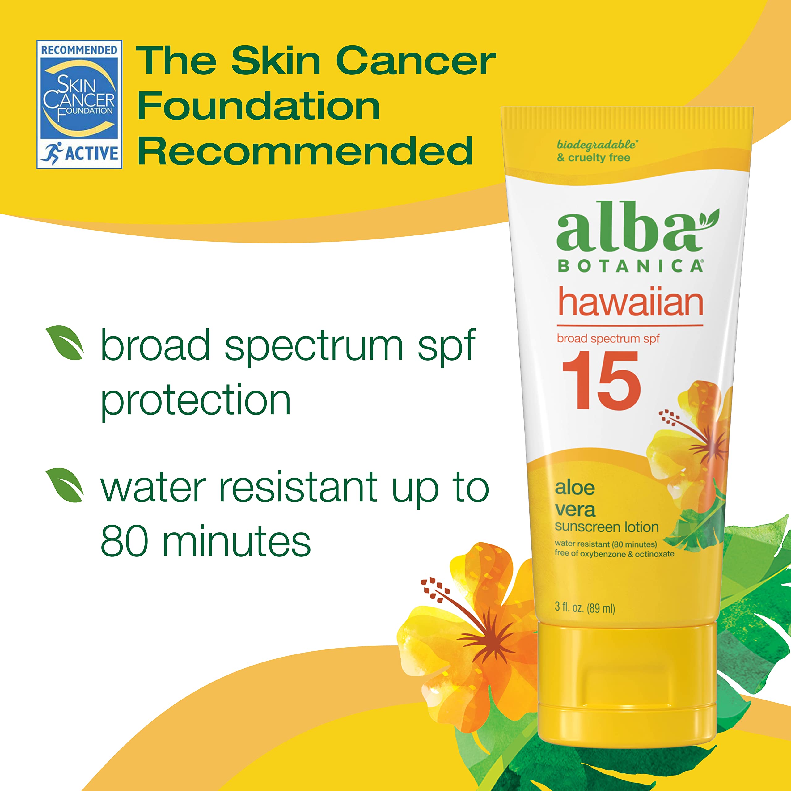 Foto 2 | Protector Solar Alba Botanica, Aloe Vera Hawaiano, Spf 15, 90 Ml - Venta Internacional.