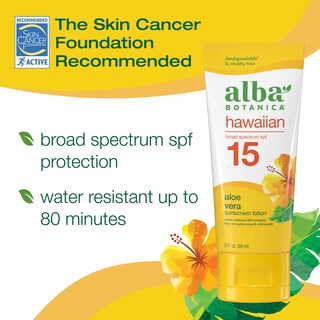 Foto 2 | Protector Solar Alba Botanica, Aloe Vera Hawaiano, Spf 15, 90 Ml - Venta Internacional.