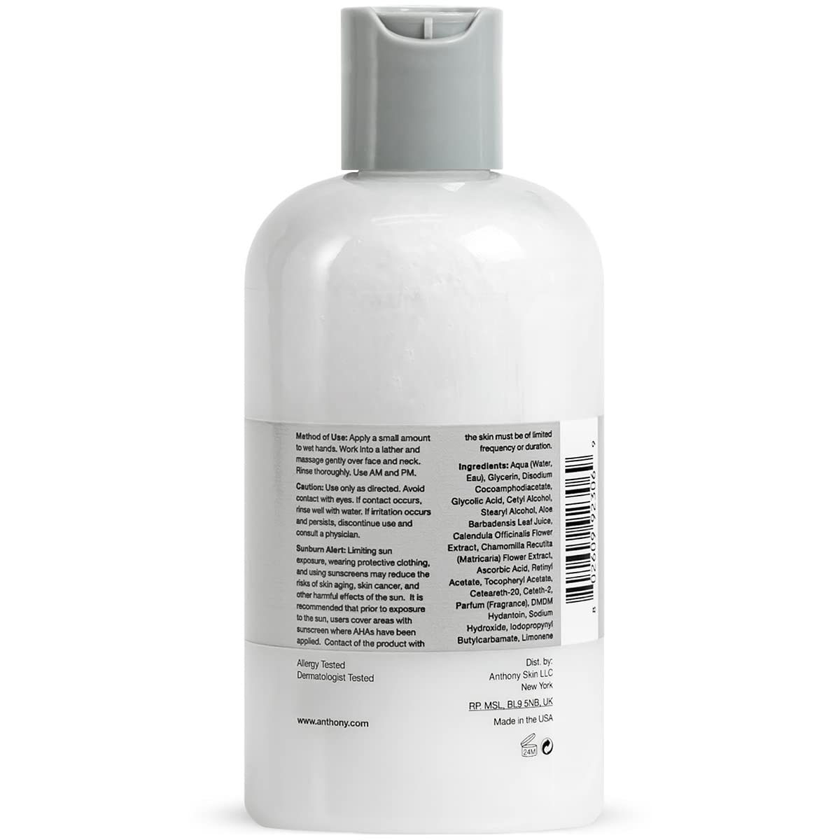 Foto 3 | Limpiador Facial Anthony Glycolic 237 ml Piel Sensible para Hombre - Venta Internacional