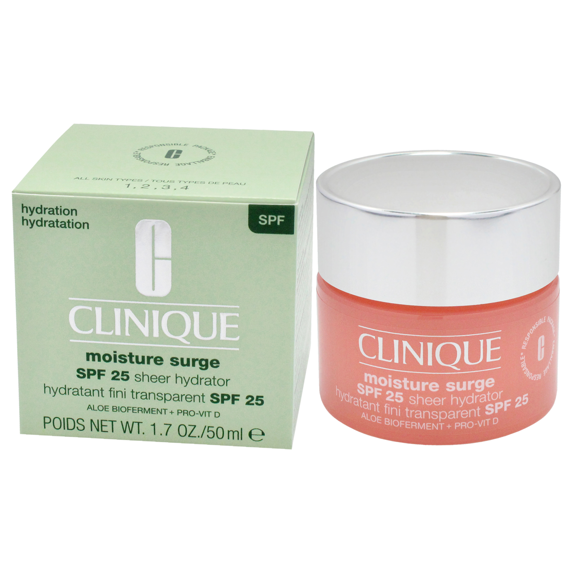 Foto 4 pulgar | Hidratante Moisture Surge Sheer Spf 25 Clinique, 50 Ml - Venta Internacional.