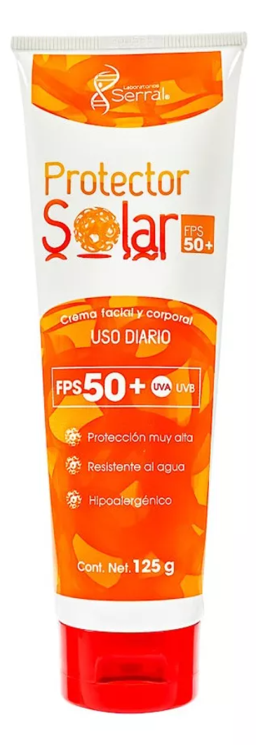 Foto 2 pulgar | Protector Solar Fps 50+ Uva Uvb 125g Serral Protección muy Alta Resistente al Agua Hipoalergénico 2 Pack