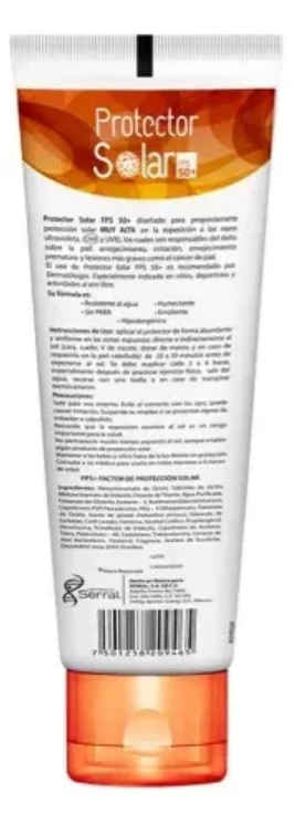 Foto 3 | Protector Solar Fps 50+ Uva Uvb 125g Serral Protección muy Alta Resistente al Agua Hipoalergénico 2 Pack