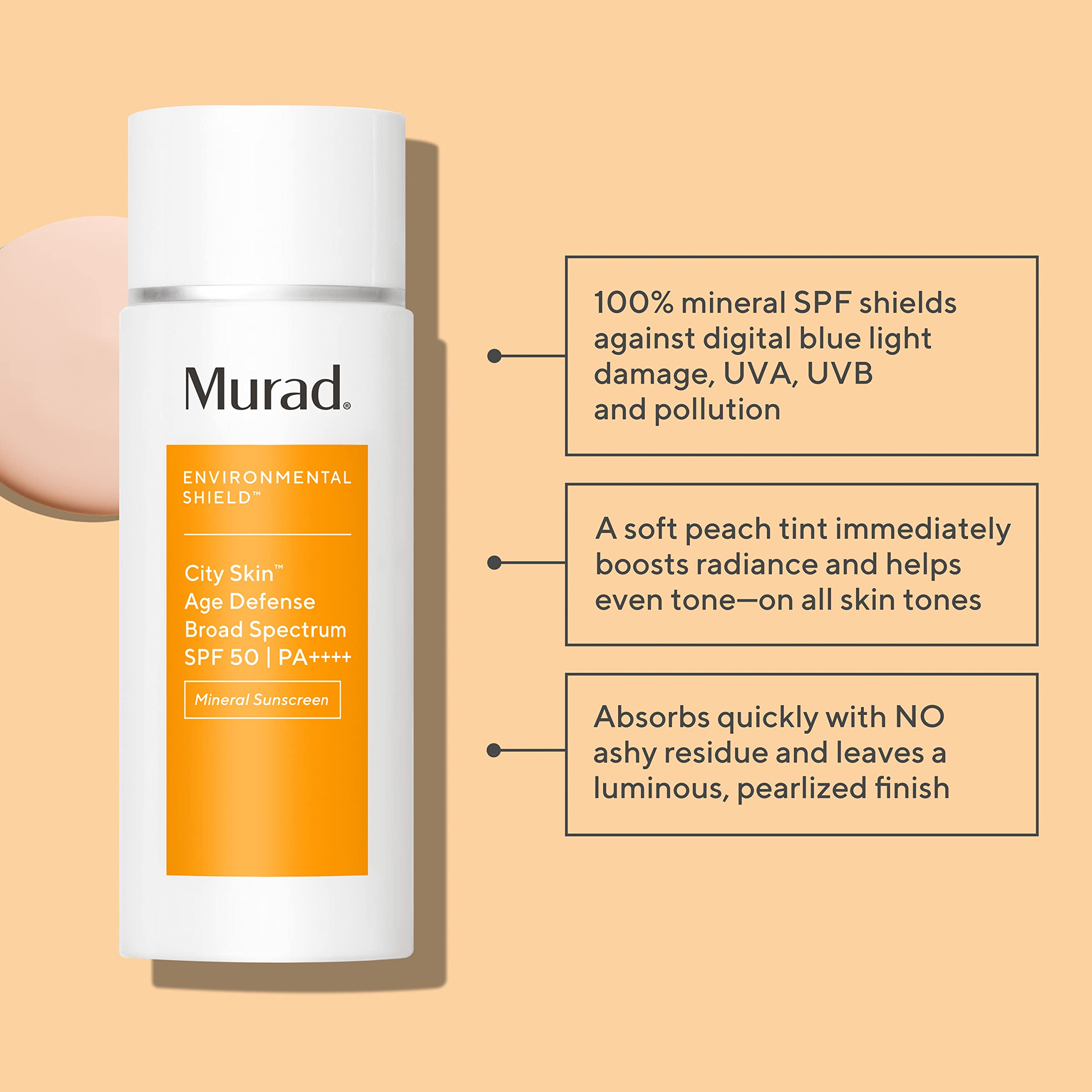 Foto 3 pulgar | Protector Solar Murad Environmental Shield City Skin Spf 50 50 Ml - Venta Internacional.