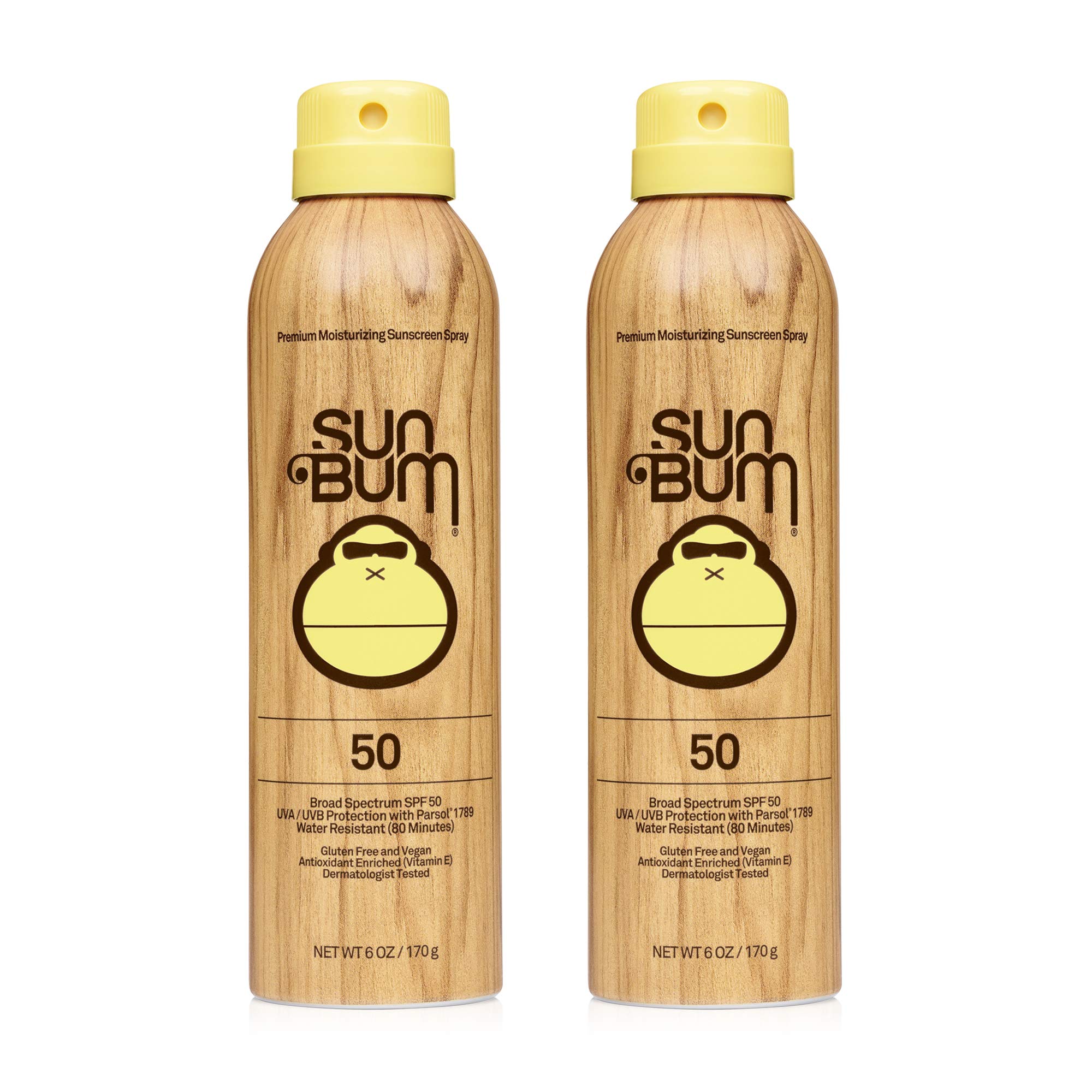 Spray De Protección Solar Sun Bum Original Spf 50, Paquete De 2 - Venta Internacional.