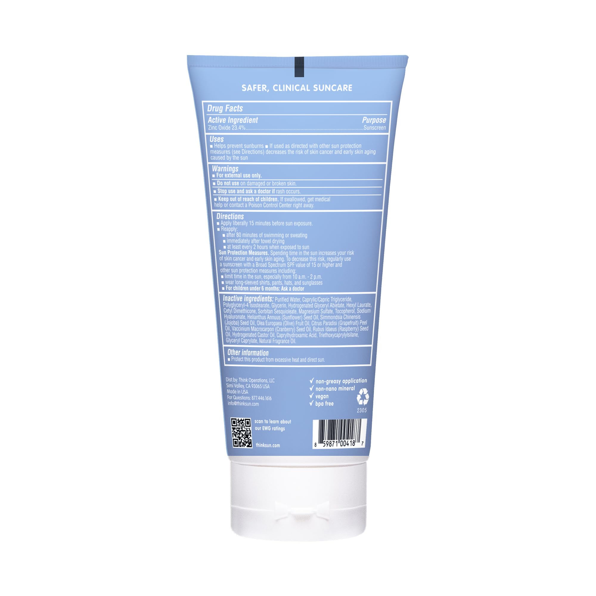 Foto 4 | Protector Solar Thinksport Spf 50+ Mineral, 177 Ml, Resistente Al Agua - Venta Internacional.