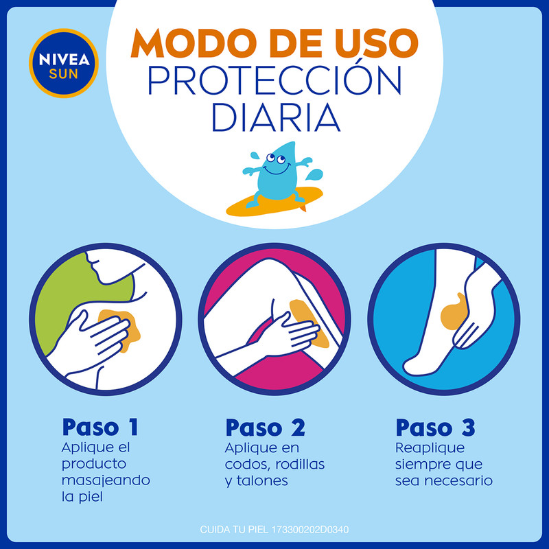 Foto 7 pulgar | Protector Solar Fps50 Nivea Sun P&s Piel Sensible 200ml
