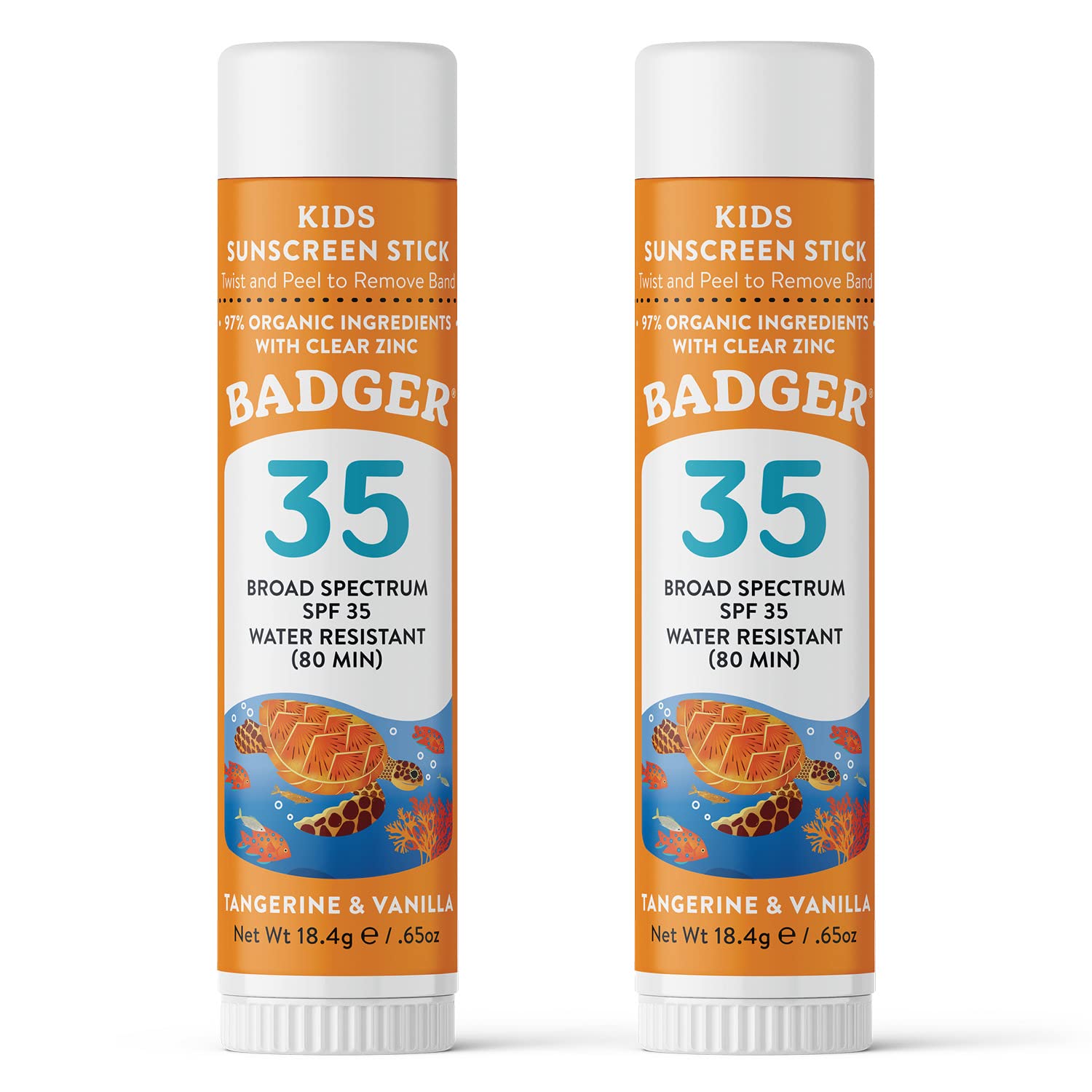 Foto 2 pulgar | Protector Solar En Barra Badger Mineral Kids Spf 35, 19 Ml, Paquete De 2 - Venta Internacional.