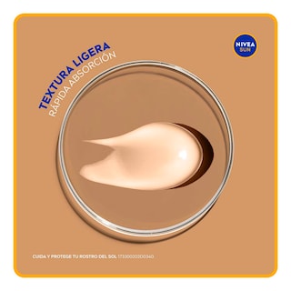 Foto 6 | Nivea Sun Face Control De Brillo Tono Claro (50 Ml)