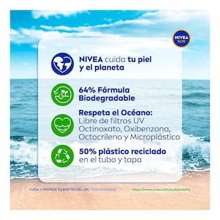 Foto 7 | Nivea Sun Face Control De Brillo Tono Claro (50 Ml)