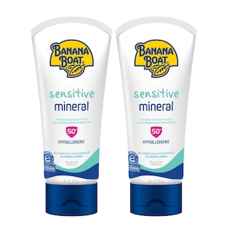 Foto 1 | Protector Solar Banana Boat Sensitive 100% Mineral SPF 50 2 Botella de 177 ml C/U - Venta Internacional