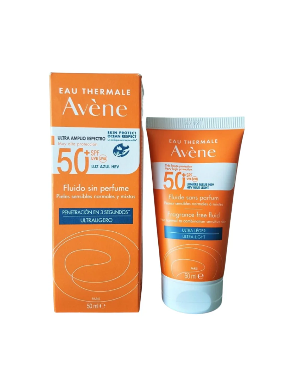 Foto 4 pulgar | Protector Fluido Solar Avene 50g Para Pieles Sensibles