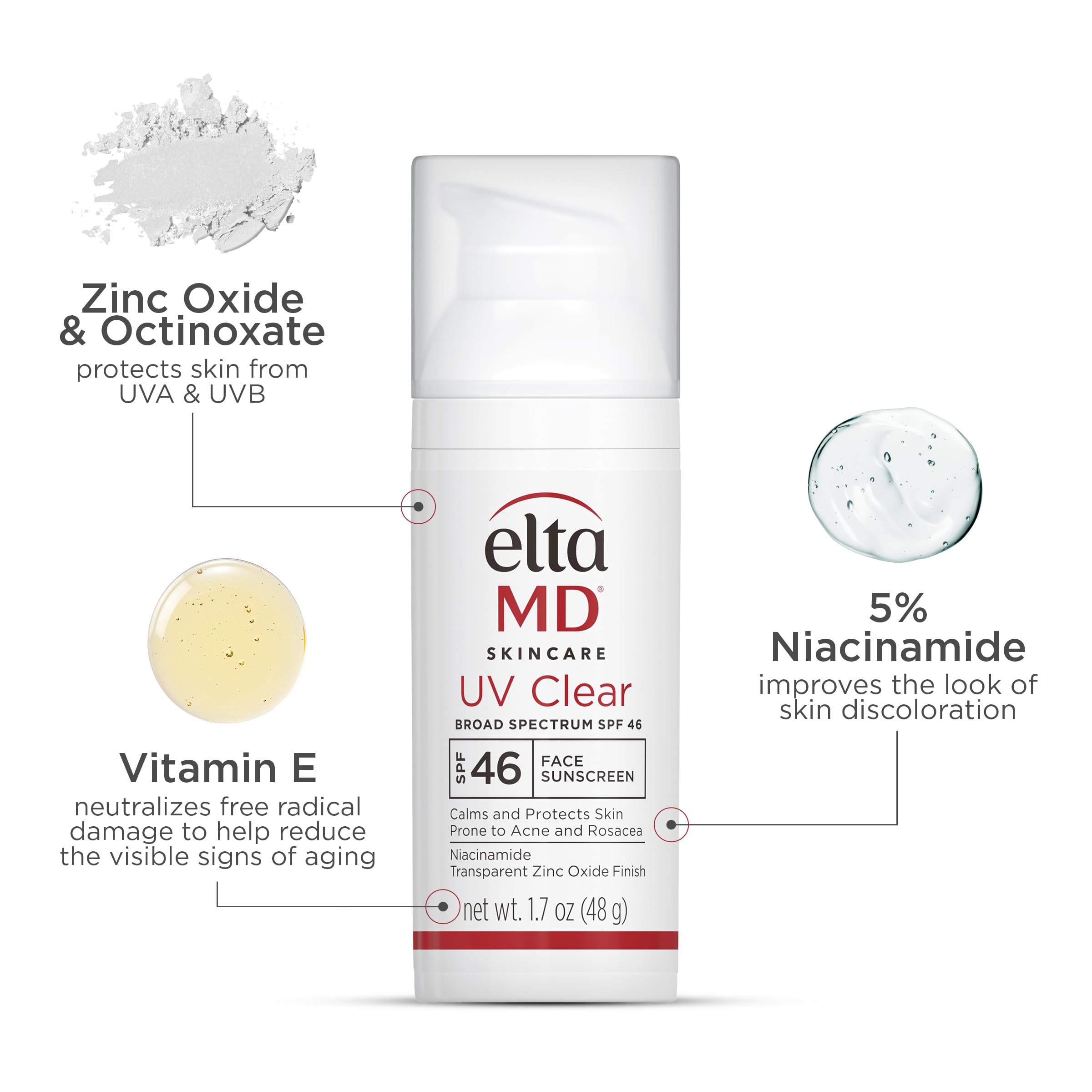 Foto 3 pulgar | Protector Solar Eltamd Uv Clear Face Spf 46, 15 Ml, Sin Aceite - Venta Internacional.