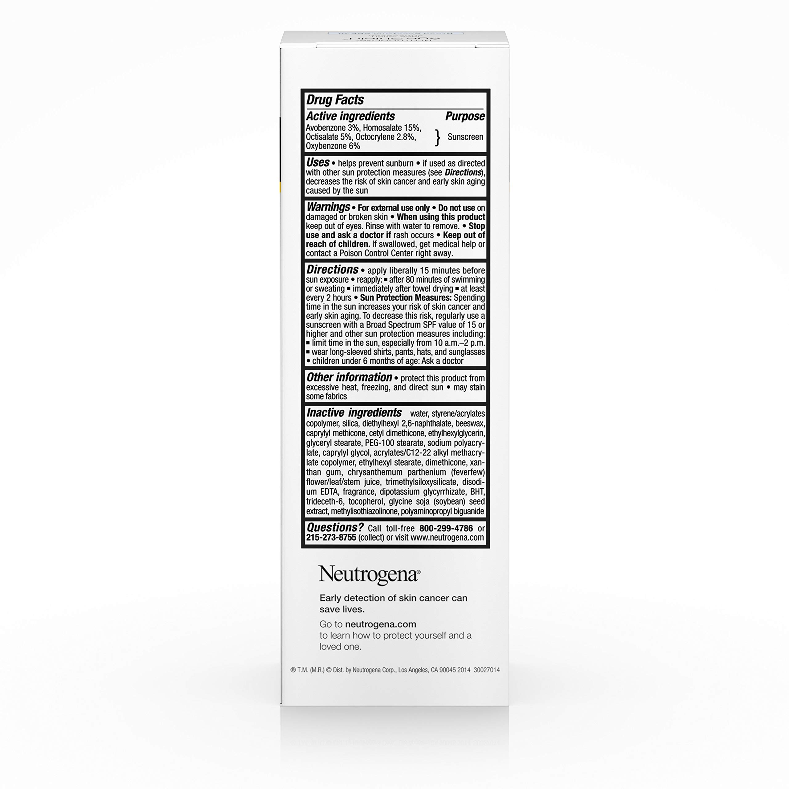 Foto 3 | Bloqueador Solar Facial Neutrogena Age Shield SPF 70 de 88 ml - Venta Internacional