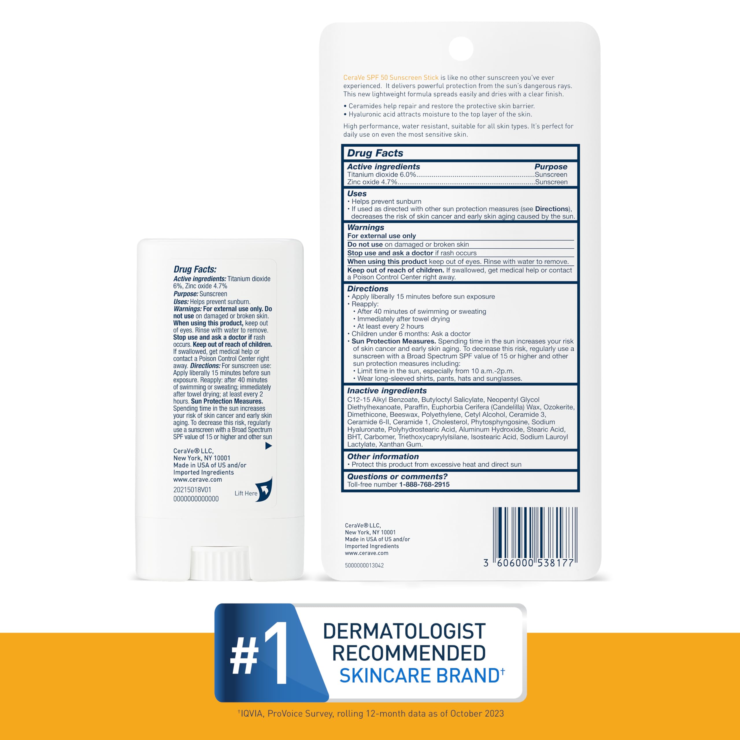 Foto 7 pulgar | Protector Solar En Barra Cerave Mineral Kids Adults Spf50 14 Ml - Venta Internacional.