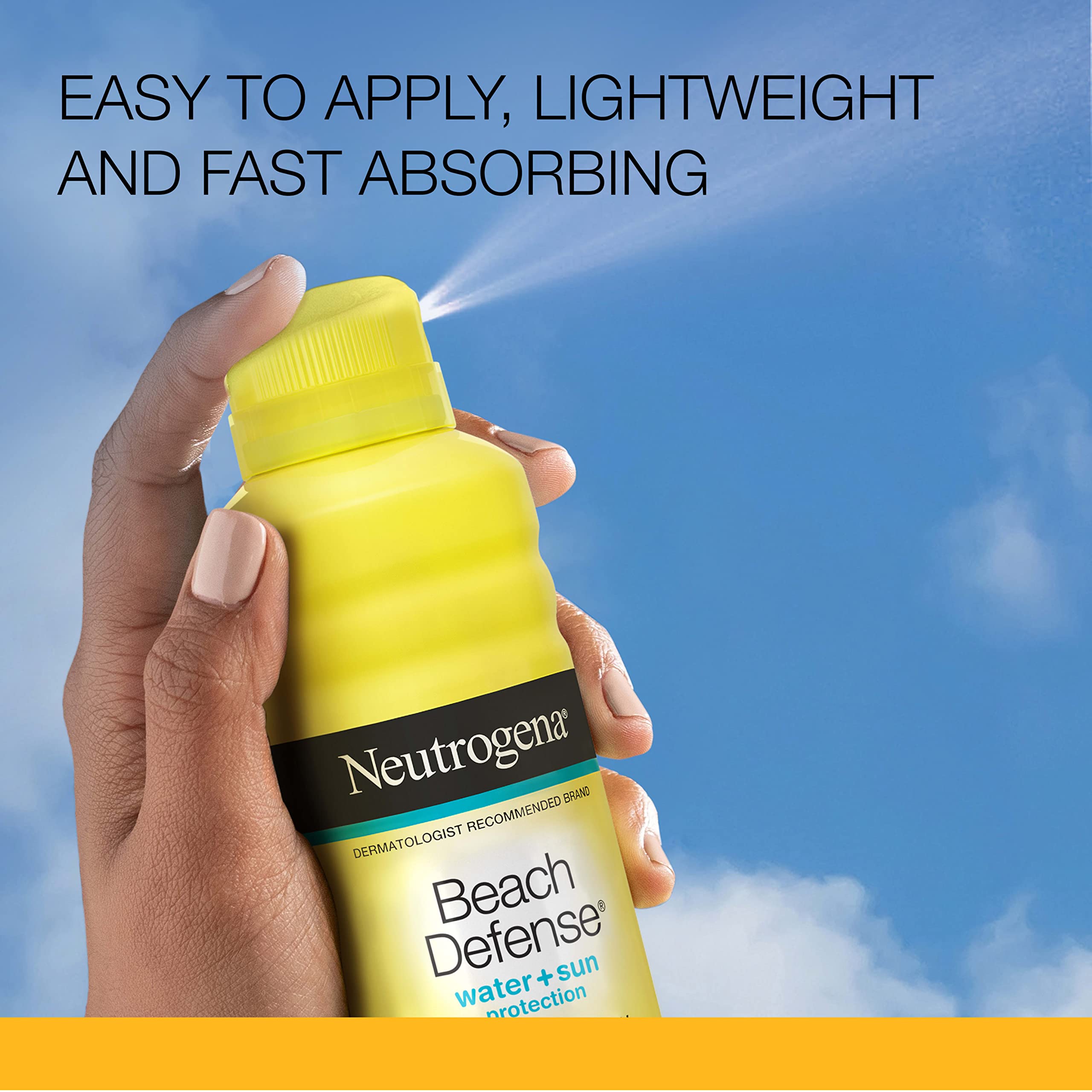 Foto 3 pulgar | Protector Solar En Aerosol Neutrogena Beach Defense Spf 50 192 Ml - Venta Internacional.