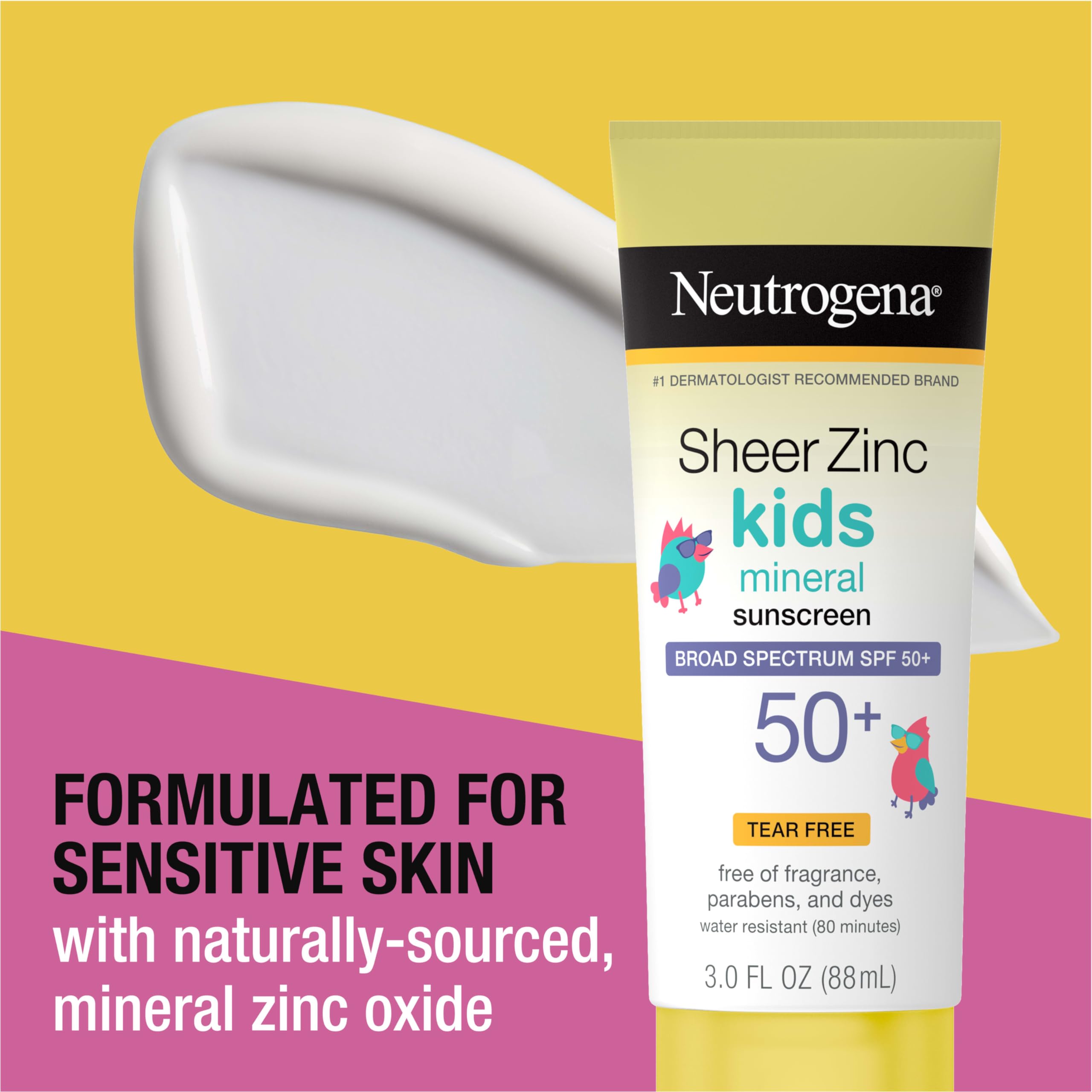Foto 4 pulgar | Crema Solar Neutrogena Kids Sheer Zinc Oxide Loción Spf 50+ 90 Ml - Venta Internacional.
