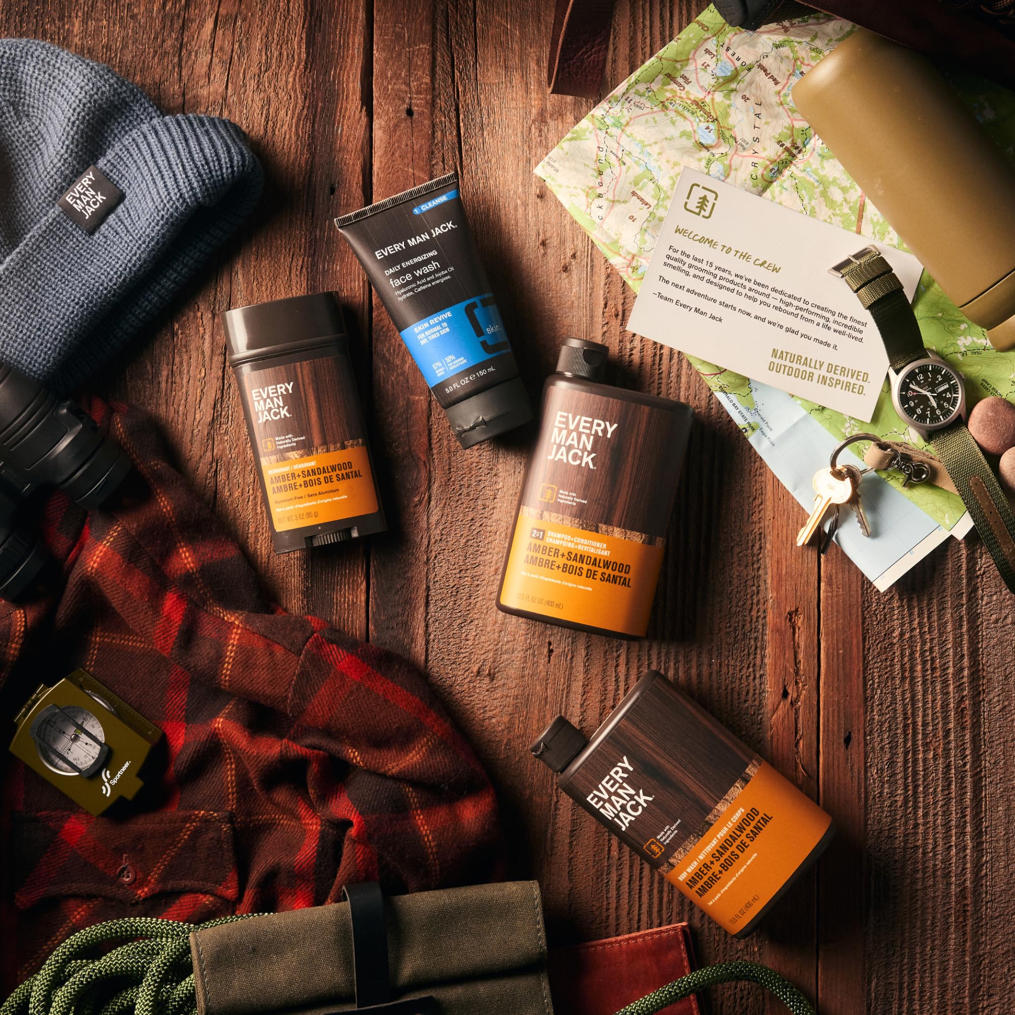 Foto 6 pulgar | Set De Regalo Para Baño Y Cuerpo Every Man Jack Para Hombre, Color Ámbar Y Sándalo - Venta Internacional.