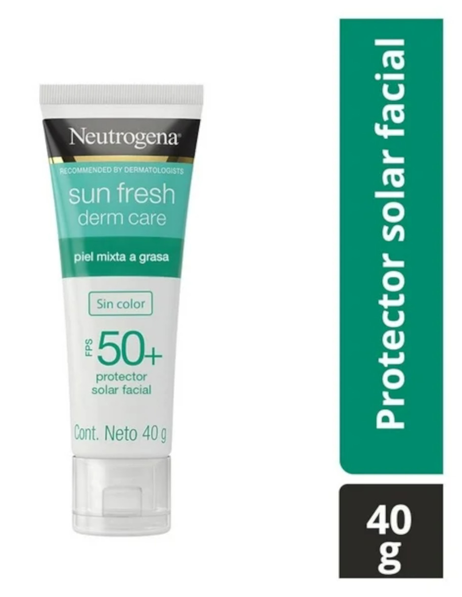 Foto 4 pulgar | Protector Solar Facial Neutrogena Sun Fresh Derm Care Niacinamida Fps50 + Termo De Regalo Güish