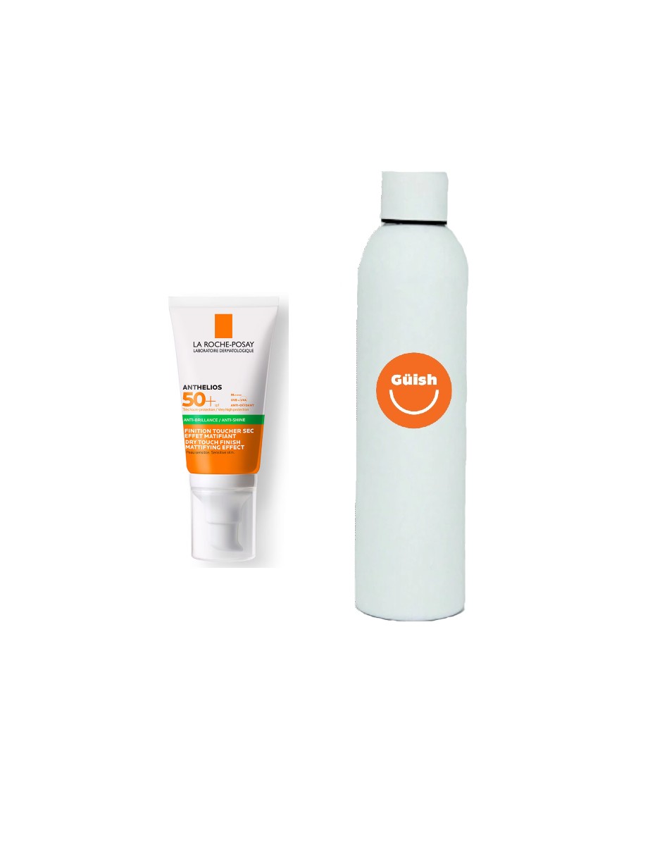 Foto 2 pulgar | Protector Solar Facial Matificante La Roche-posay Uvmune 400 Oil Control + Termo De Regalo Güish