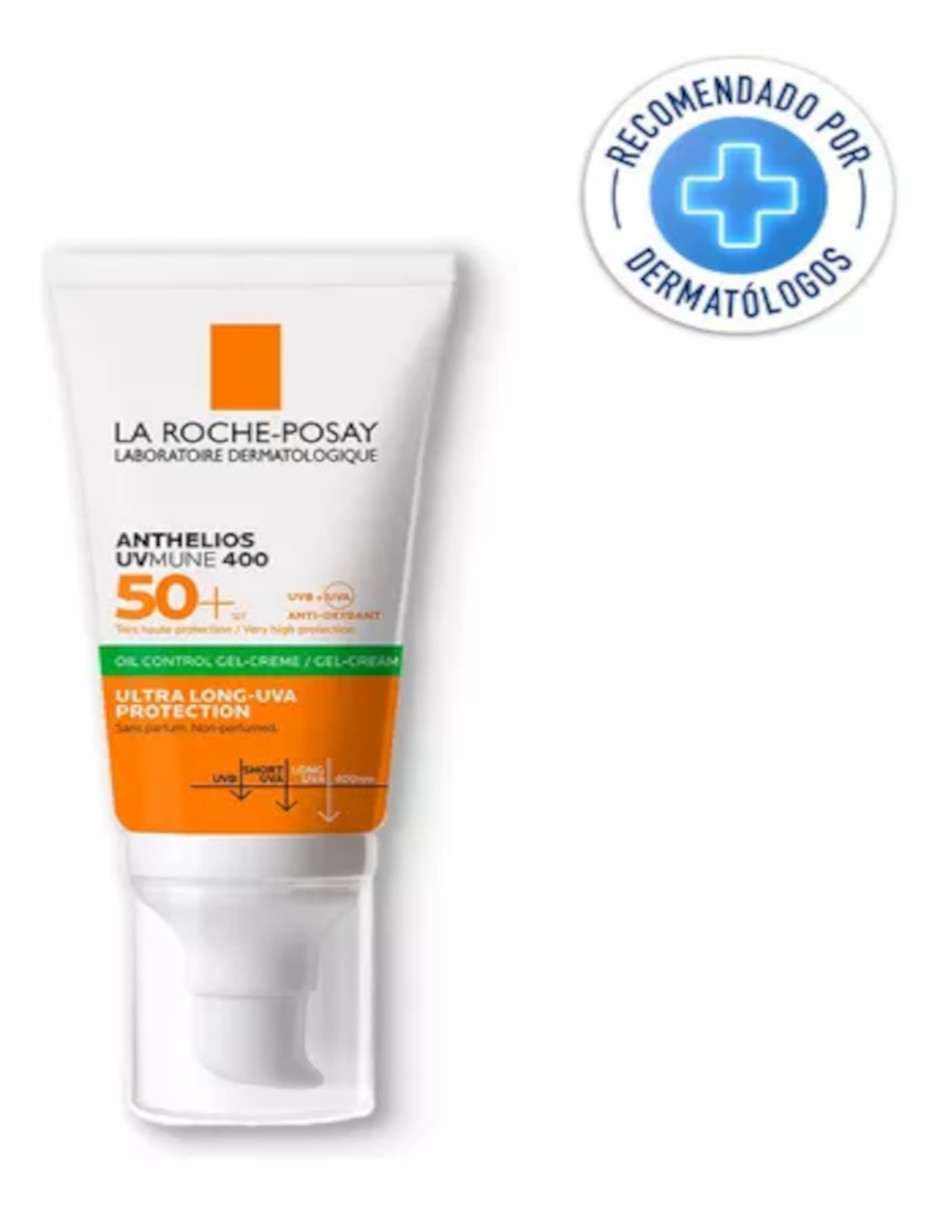 Foto 5 pulgar | Protector Solar Facial Matificante La Roche-posay Uvmune 400 Oil Control + Termo De Regalo Güish