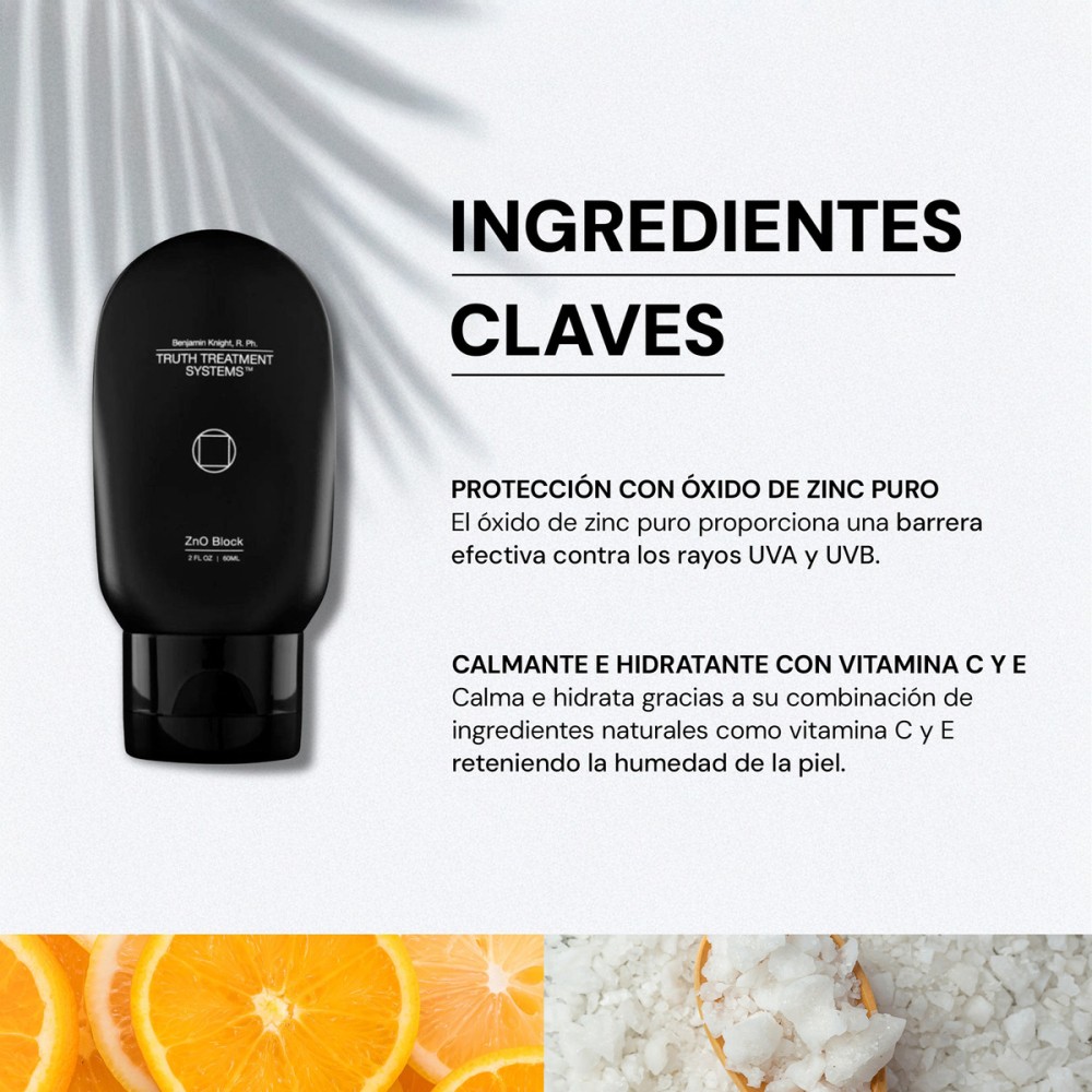 Foto 4 pulgar | Skincare Truth Zno Block Color Negro 60 Ml