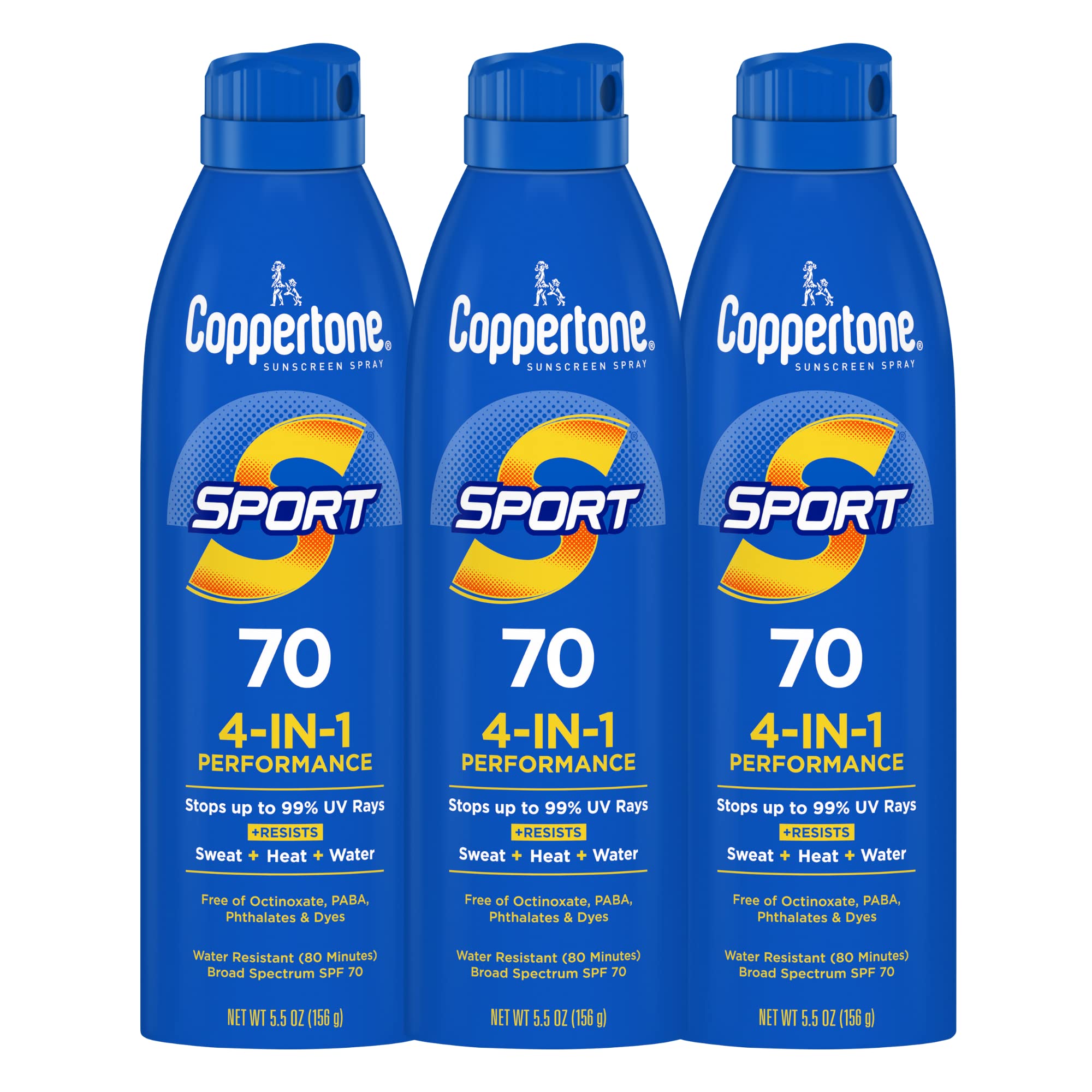 Foto 2 pulgar | Spray De Protección Solar Coppertone Sport Spf 70 163 Ml, Paquete De 3 - Venta Internacional.