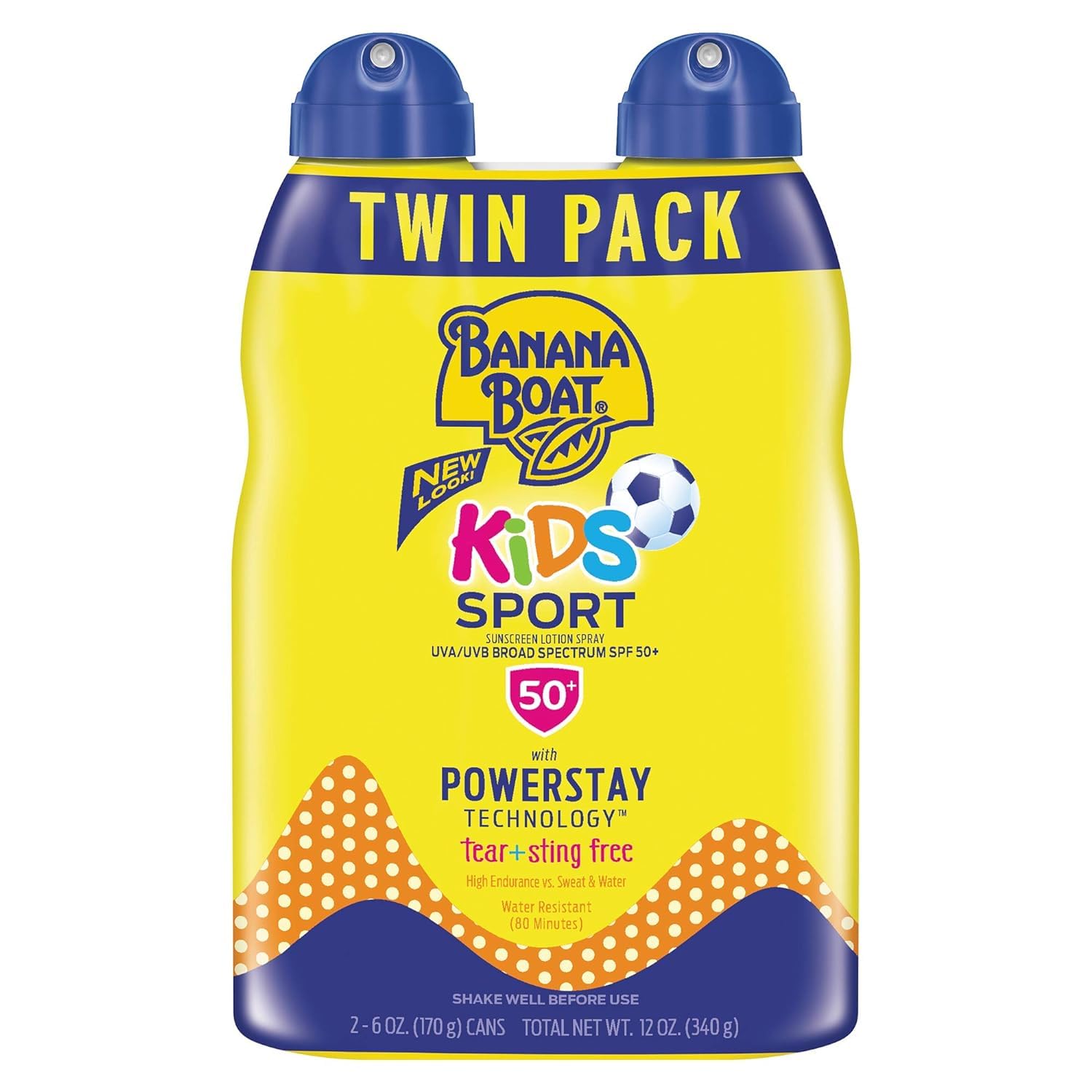 Foto 2 pulgar | Spray De Protección Solar Banana Boat Kids Sport Spf 50, 177 Ml, Paquete Doble - Venta Internacional.