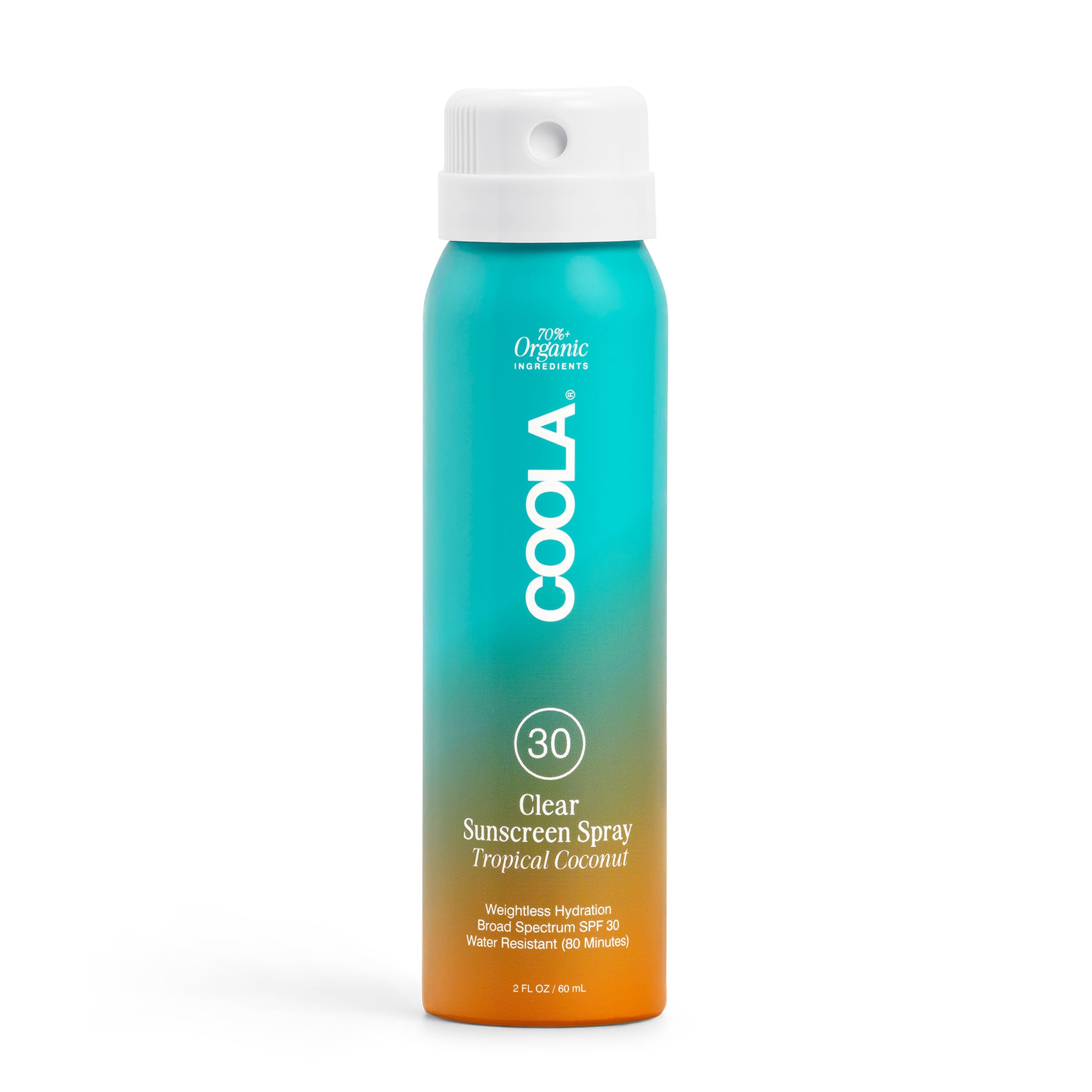Protector Solar En Aerosol Coola Organic Spf 30 60 Ml Tropical Coconut - Venta Internacional.