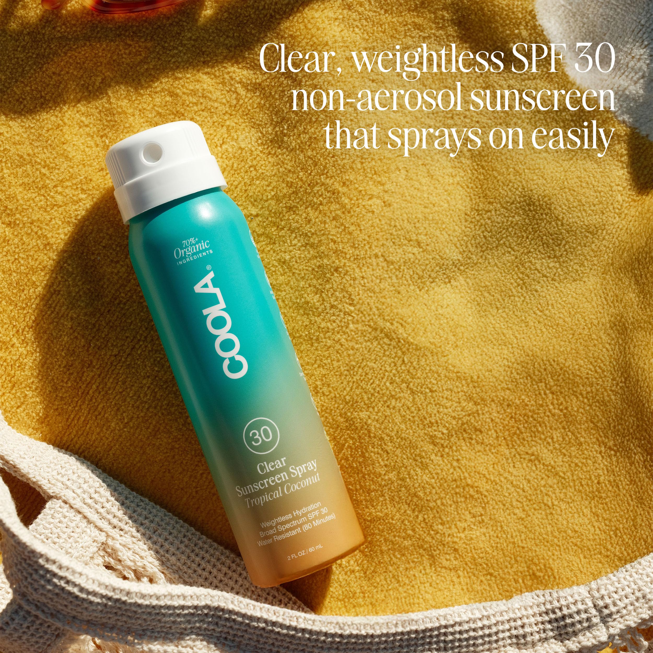 Foto 4 pulgar | Protector Solar En Aerosol Coola Organic Spf 30 60 Ml Tropical Coconut - Venta Internacional.