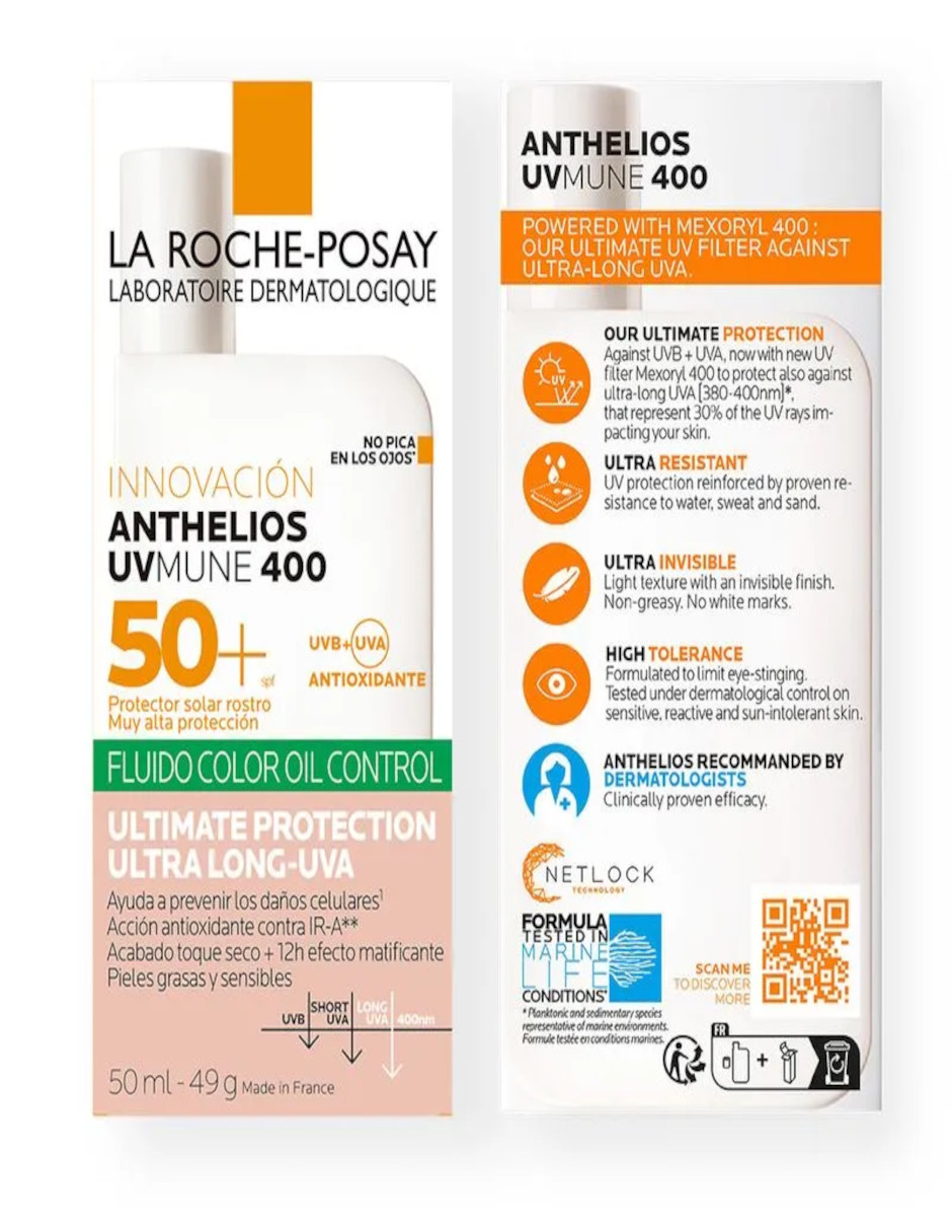 Foto 4 | La Roche Posay Anthelios Con Color Fps 50+ +termo De Agua De Regalo Güish