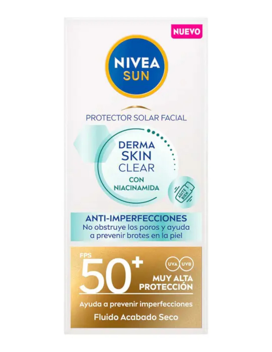 Foto 5 pulgar | Nivea Sun Protector Solar Facial Derma Skin Clear Anti-imperfecciones Fps50