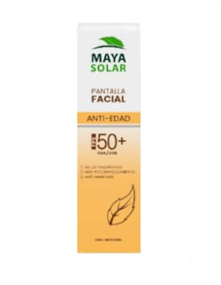 Foto 4 | Protector Solar Facial Mineral Maya Solar Anti Edad + Termo De Agua De Regalo Güish