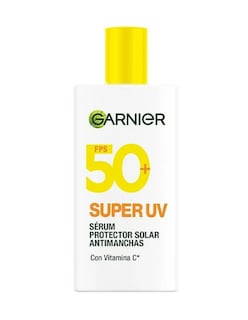 Foto 2 | Garnier Super Uv Protector Solar Facial Fluido Anti Oleosidad Fps50+ Con Vitamina C + Termo De Agua De Regalo Güish