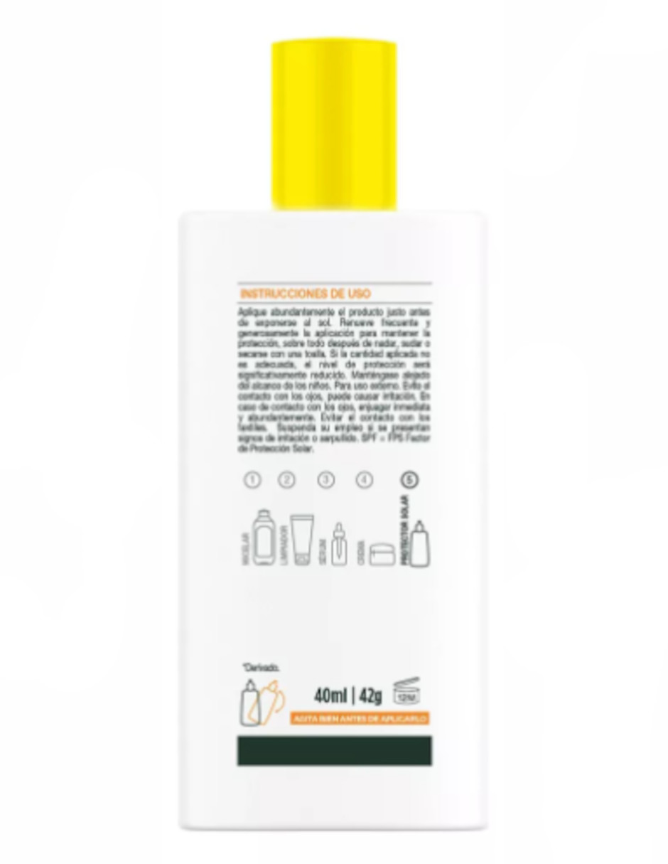 Foto 4 pulgar | Garnier Super Uv Protector Solar Facial Fluido Anti Oleosidad Fps50+ Con Vitamina C + Termo De Agua De Regalo Güish