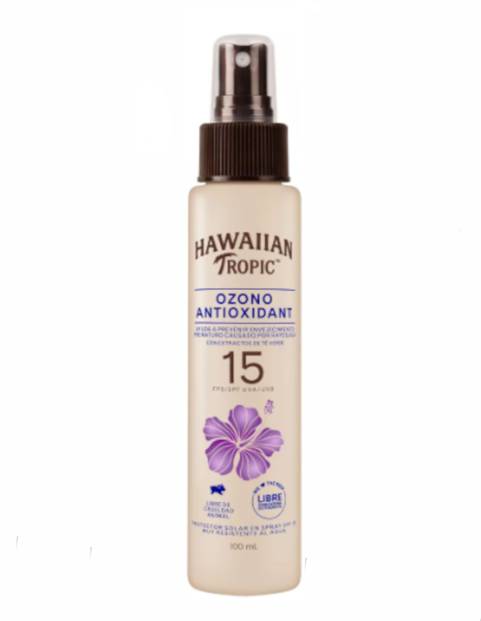 Foto 3 pulgar | Protector Solar Hawaiian Tropic Ozono Antioxidant 15fps + Termo De Agua De Regalo Güish