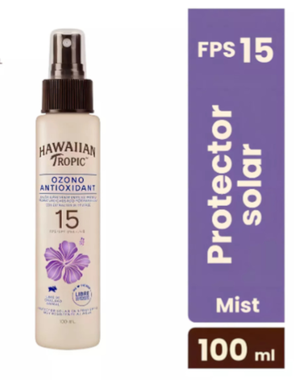Foto 5 pulgar | Protector Solar Hawaiian Tropic Ozono Antioxidant 15fps + Termo De Agua De Regalo Güish