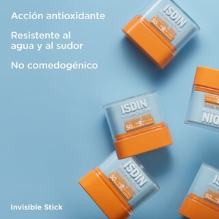 Foto 2 | Isdin Fotoprotector Invisible Stick Spf50, Protección Solar En Barra Para Piel Sensible, 10g