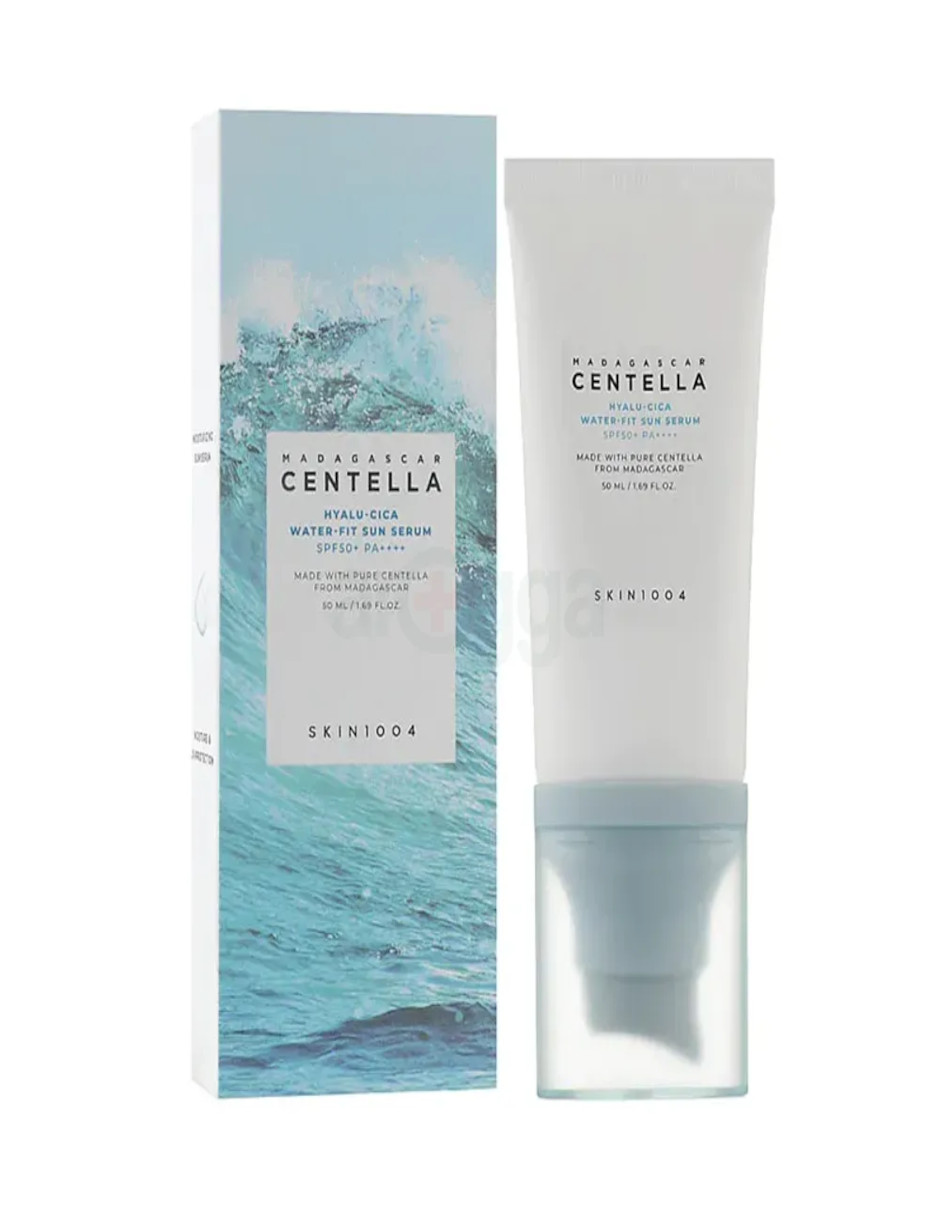 Foto 5 pulgar | Skin1004 Sun Serum Spf50+ Protector Con Ácido Hialurónico + Termo De Agua De Regalo Güish