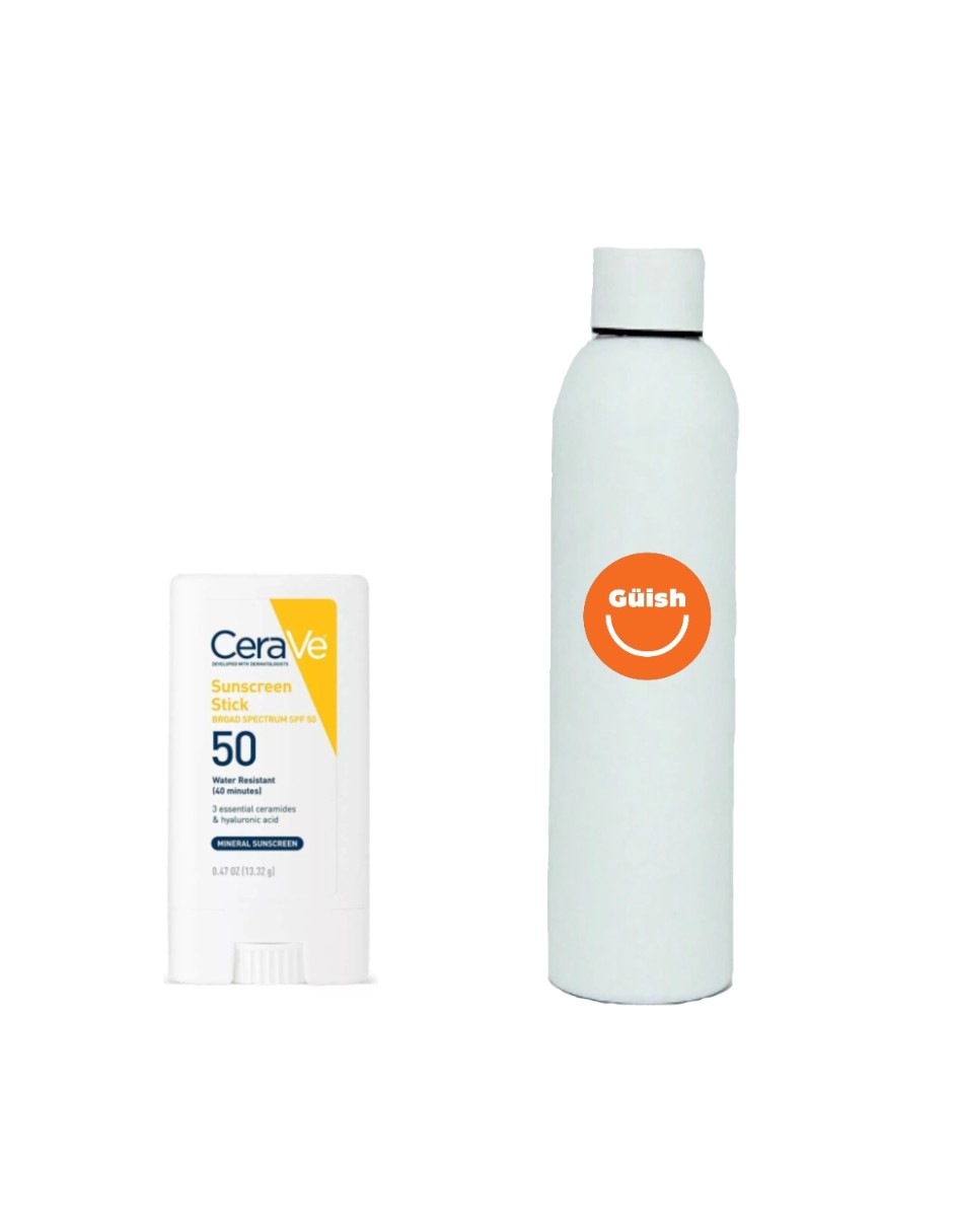 Foto 2 pulgar | Cerave Protector Solar En Barra Stick Sunscreen Spf 50 + Termo De Agua De Regalo Güish
