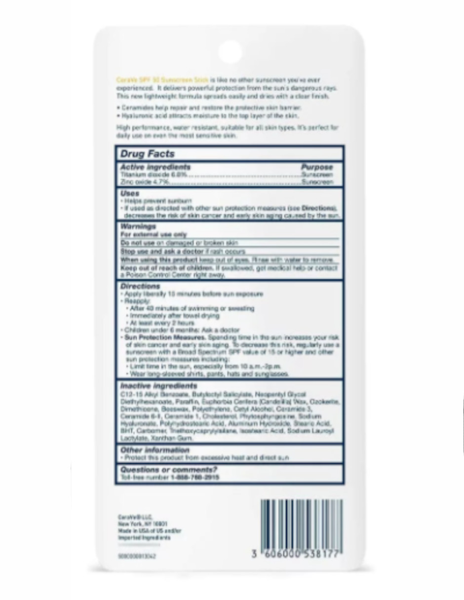 Foto 5 pulgar | Cerave Protector Solar En Barra Stick Sunscreen Spf 50 + Termo De Agua De Regalo Güish